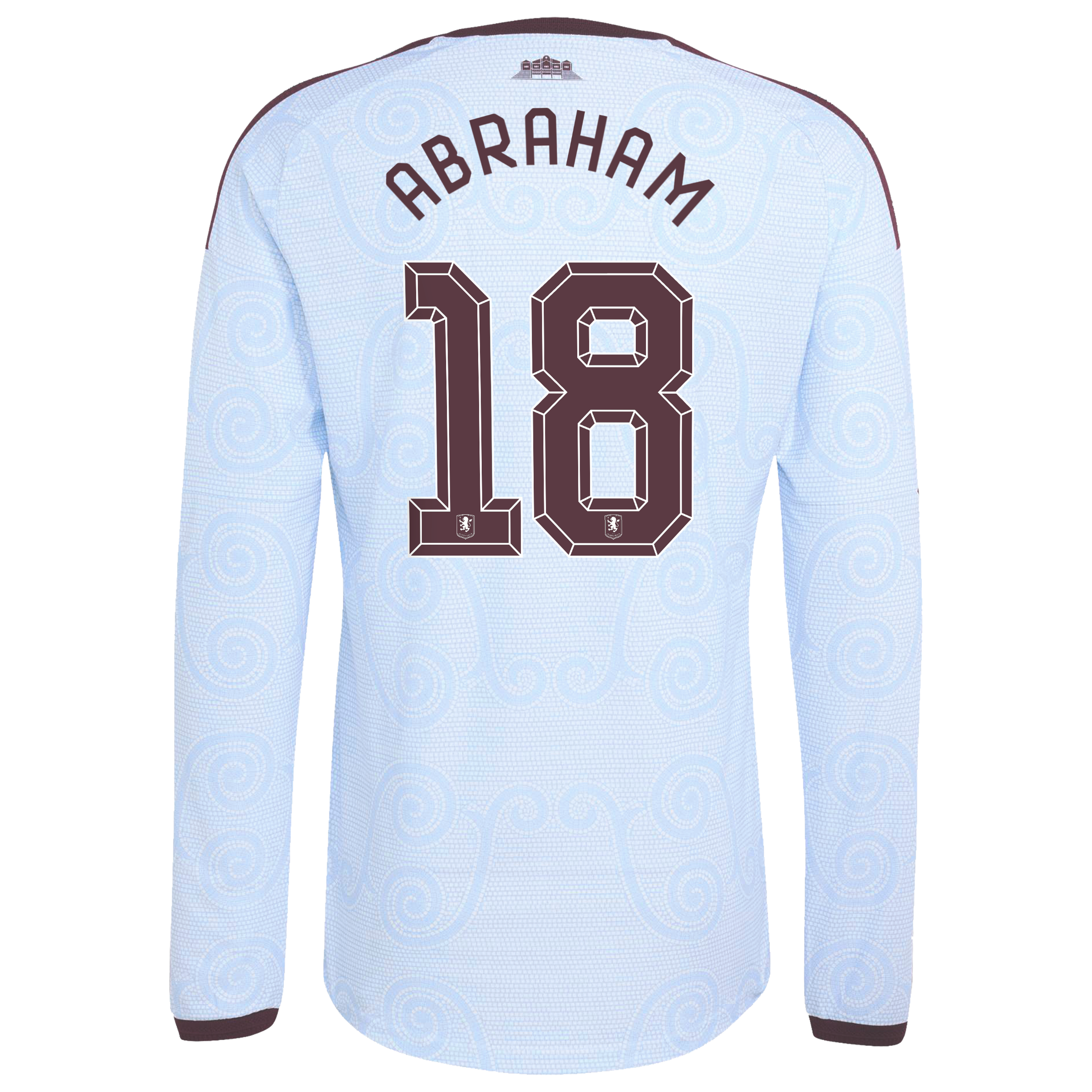 Aston Villa adidas Third Authentic Shirt 2026-27 - Long Sleeve with Abraham 18 Cup printing, , rebel_hi-res