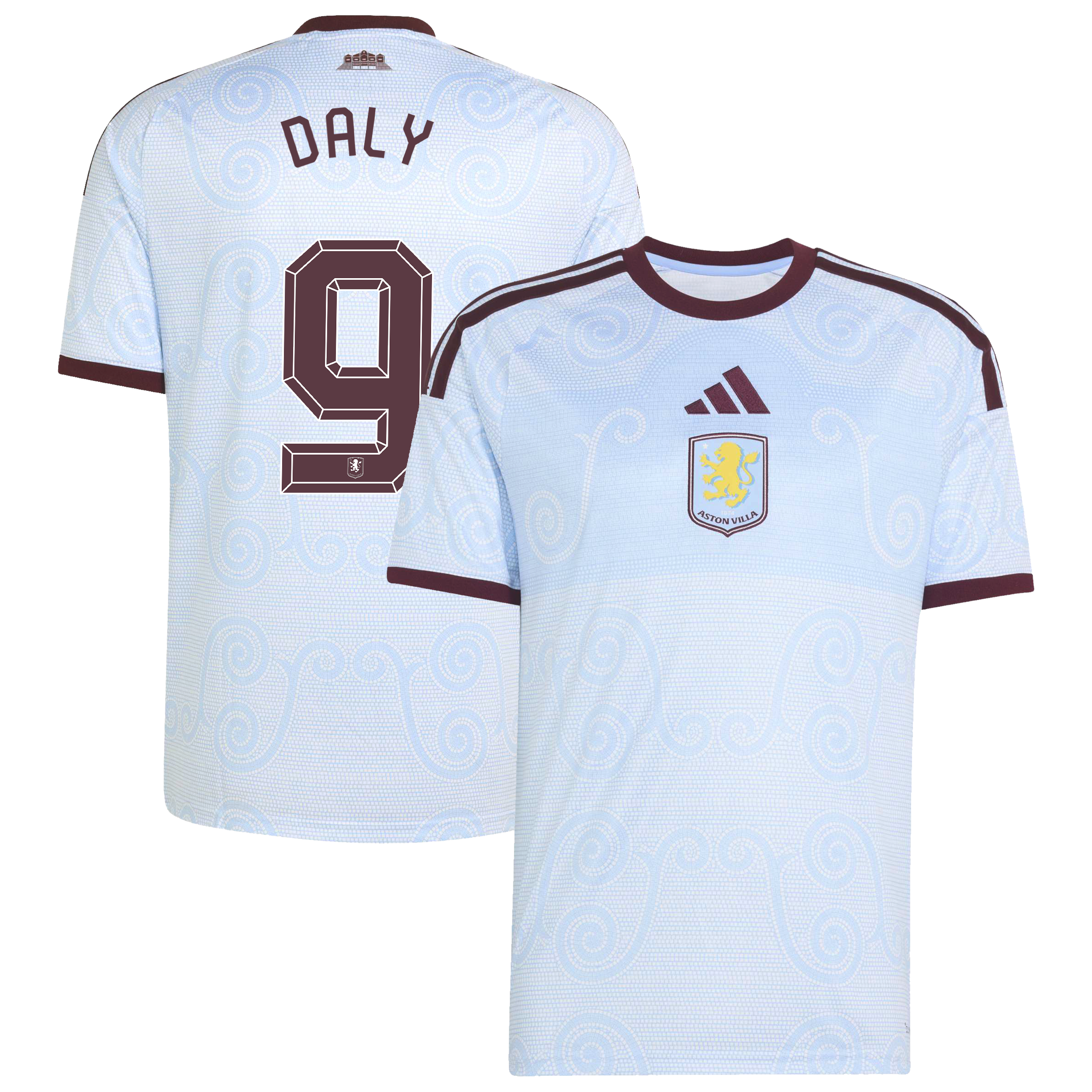 Aston Villa adidas Third Shirt 2026-27 with Daly 9 Cup printing, , rebel_hi-res