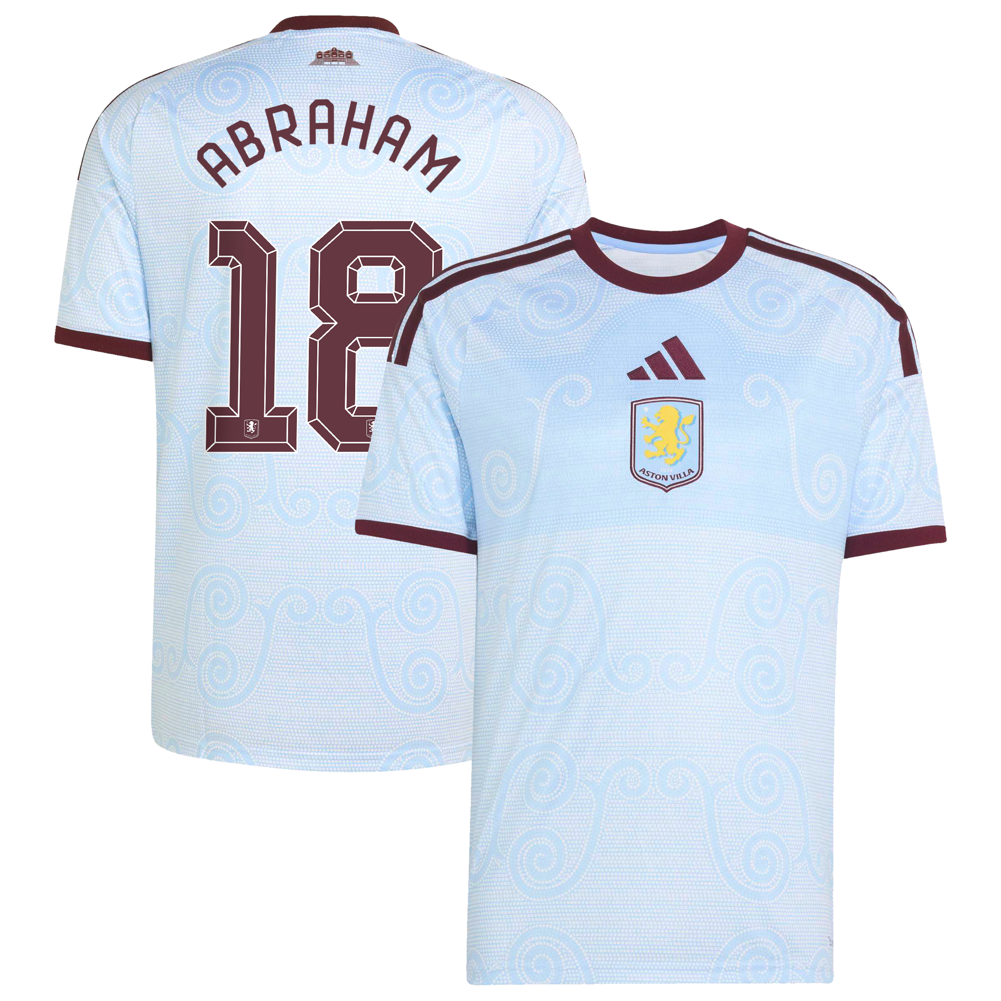 Aston Villa adidas Third Shirt 2026-27 with Abraham 18 Cup printing, , rebel_hi-res