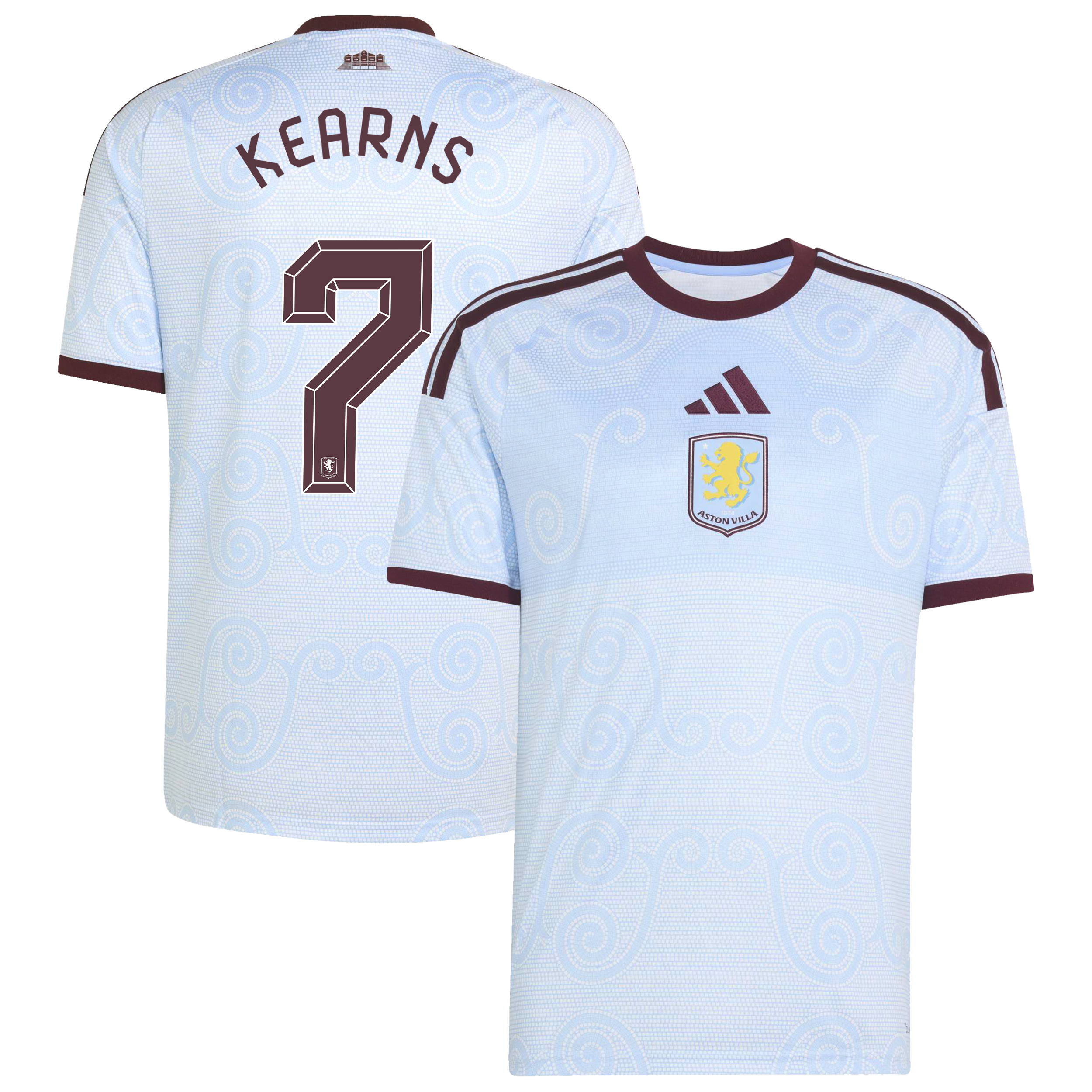 Aston Villa adidas Third Shirt 2026-27 with Kearns 7 Cup printing, , rebel_hi-res