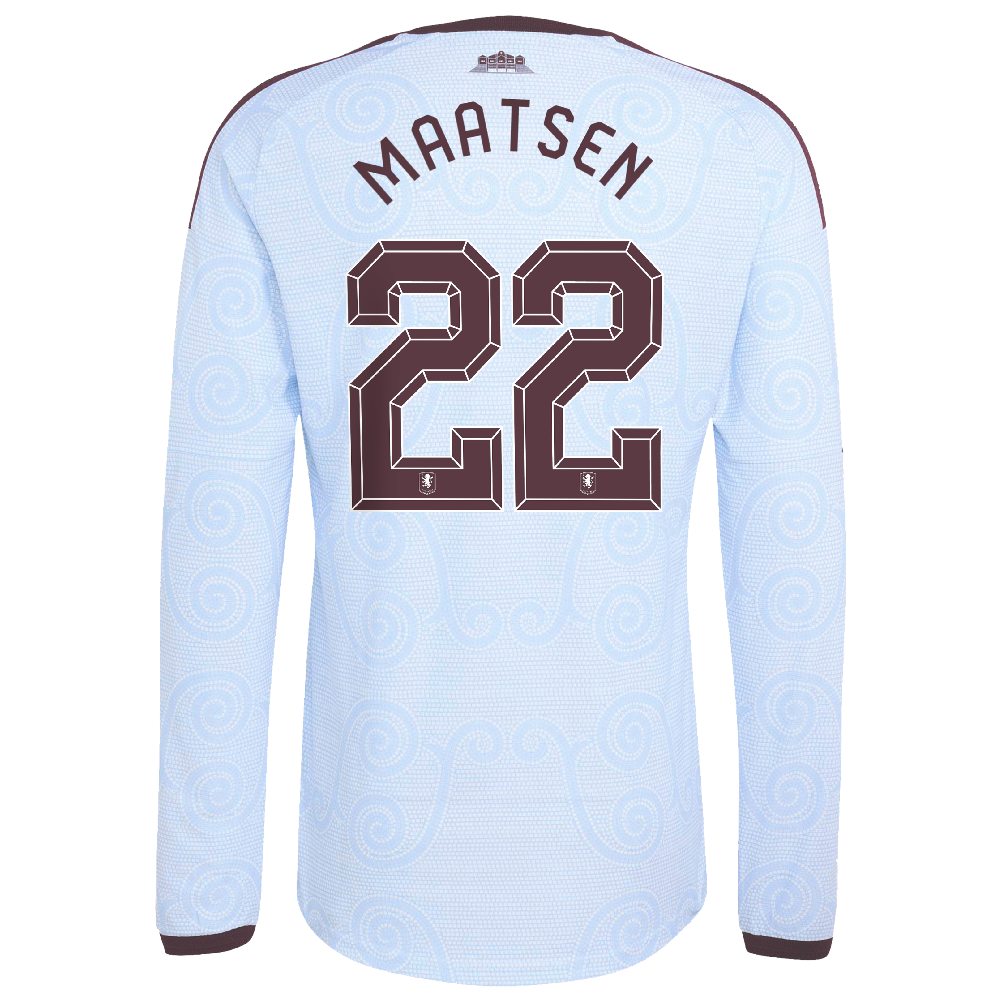 Aston Villa adidas Third Authentic Shirt 2026-27 - Long Sleeve with Maatsen 22 Cup printing, , rebel_hi-res