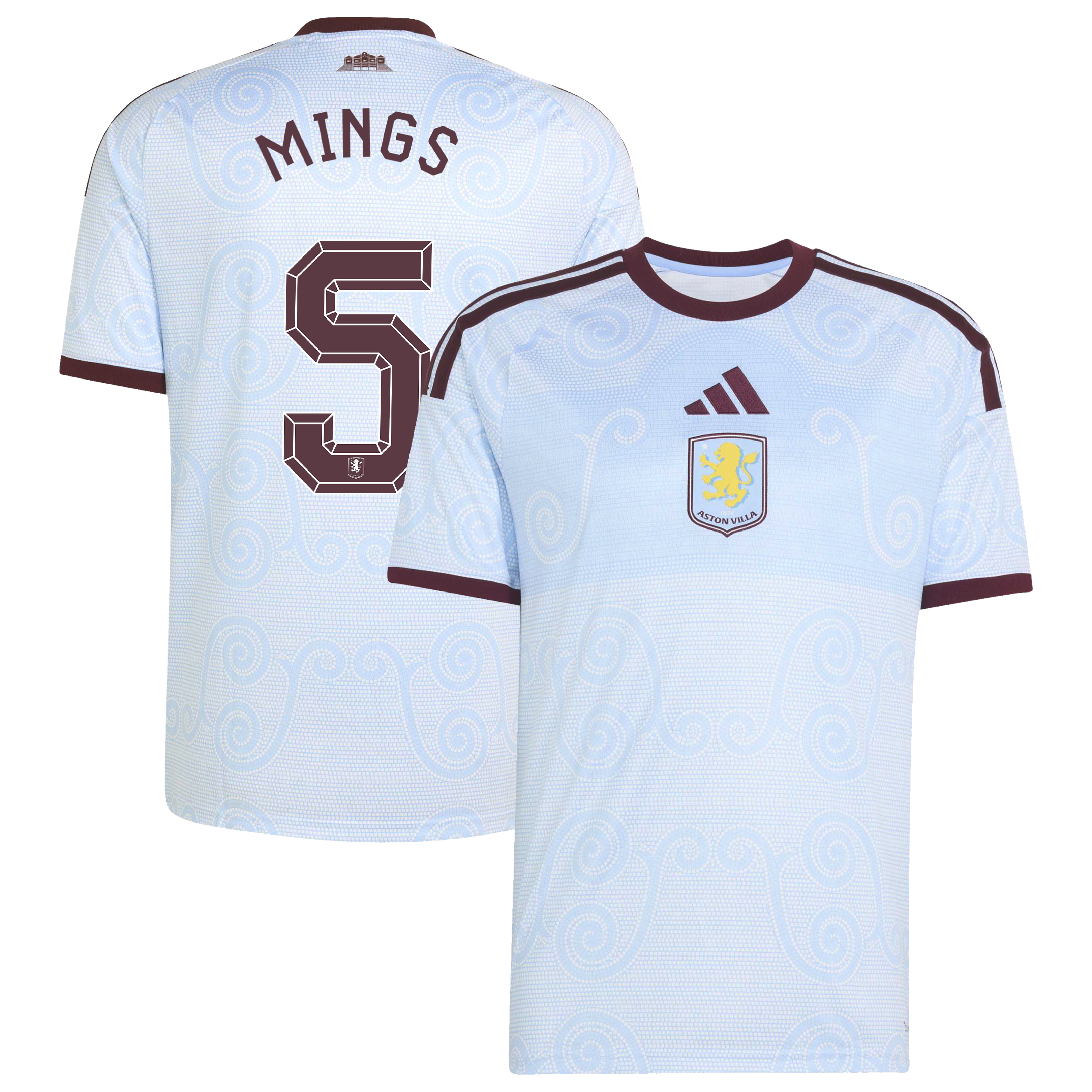 Aston Villa adidas Third Shirt 2026-27 with Mings 5 Cup printing, , rebel_hi-res