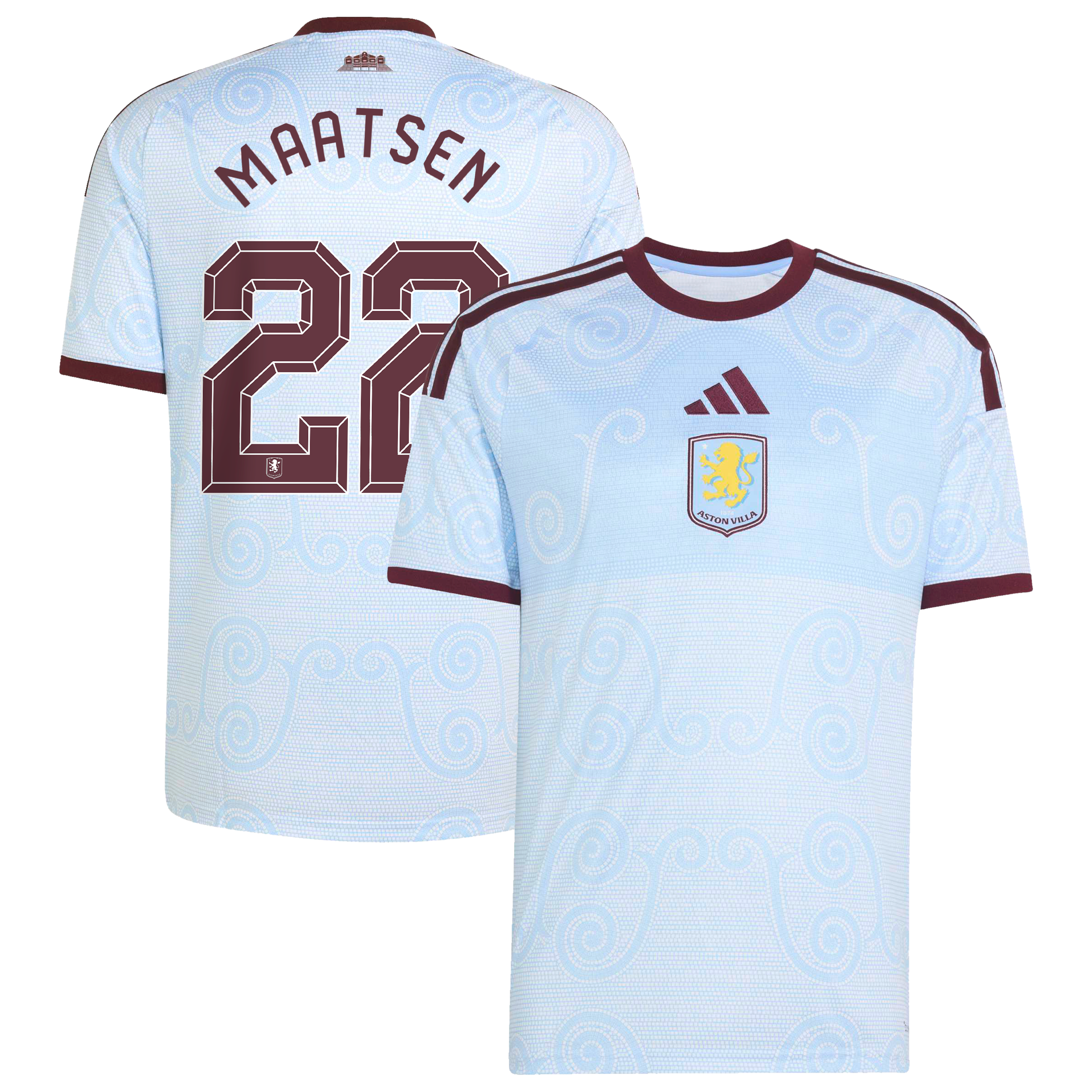 Aston Villa adidas Third Shirt 2026-27 with Maatsen 22 Cup printing, , rebel_hi-res