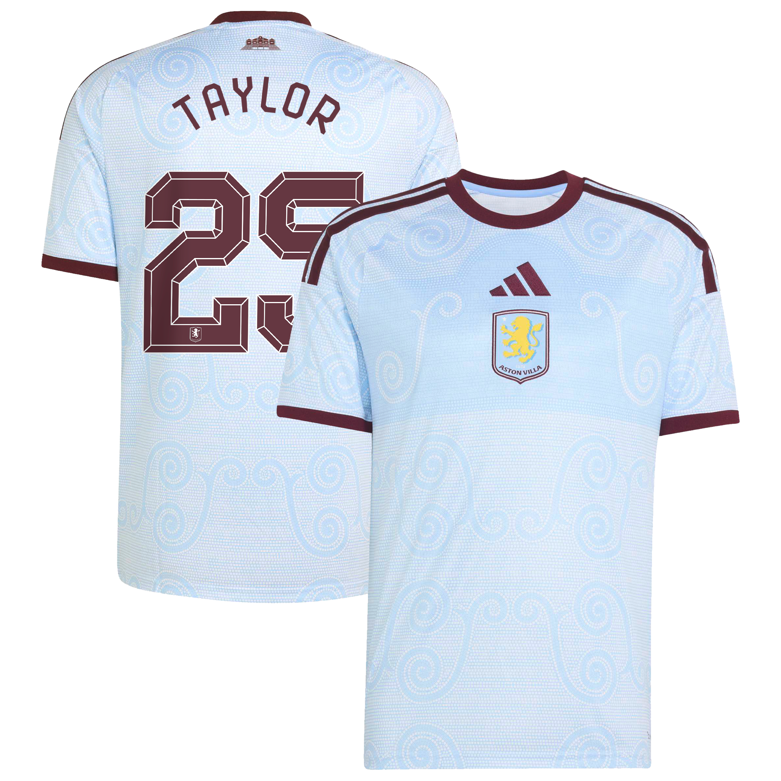 Aston Villa adidas Third Shirt 2026-27 with Taylor 25 Cup printing, , rebel_hi-res
