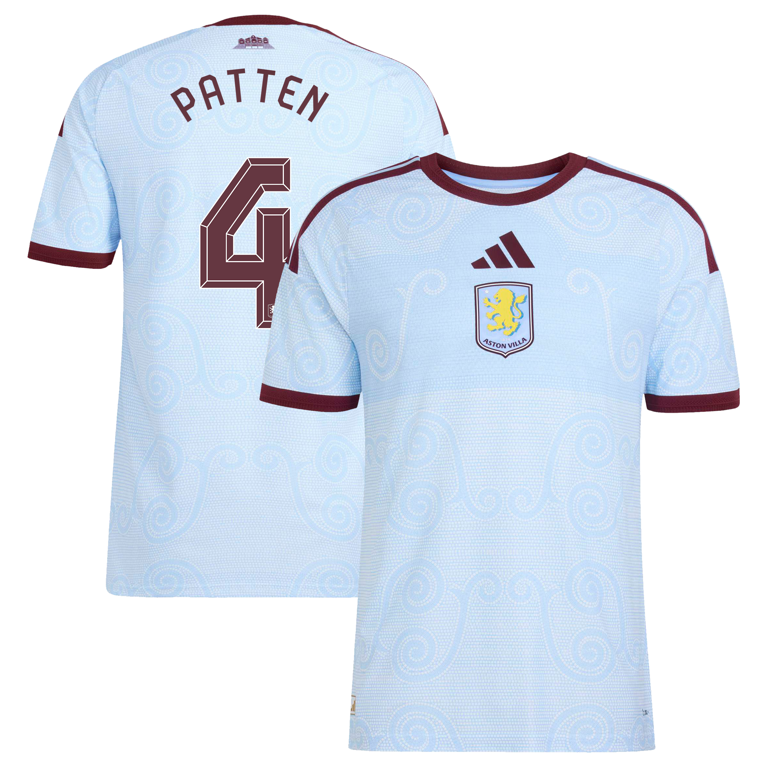 Aston Villa adidas Third Authentic Shirt 2026-27 with Patten 4 Cup printing, , rebel_hi-res