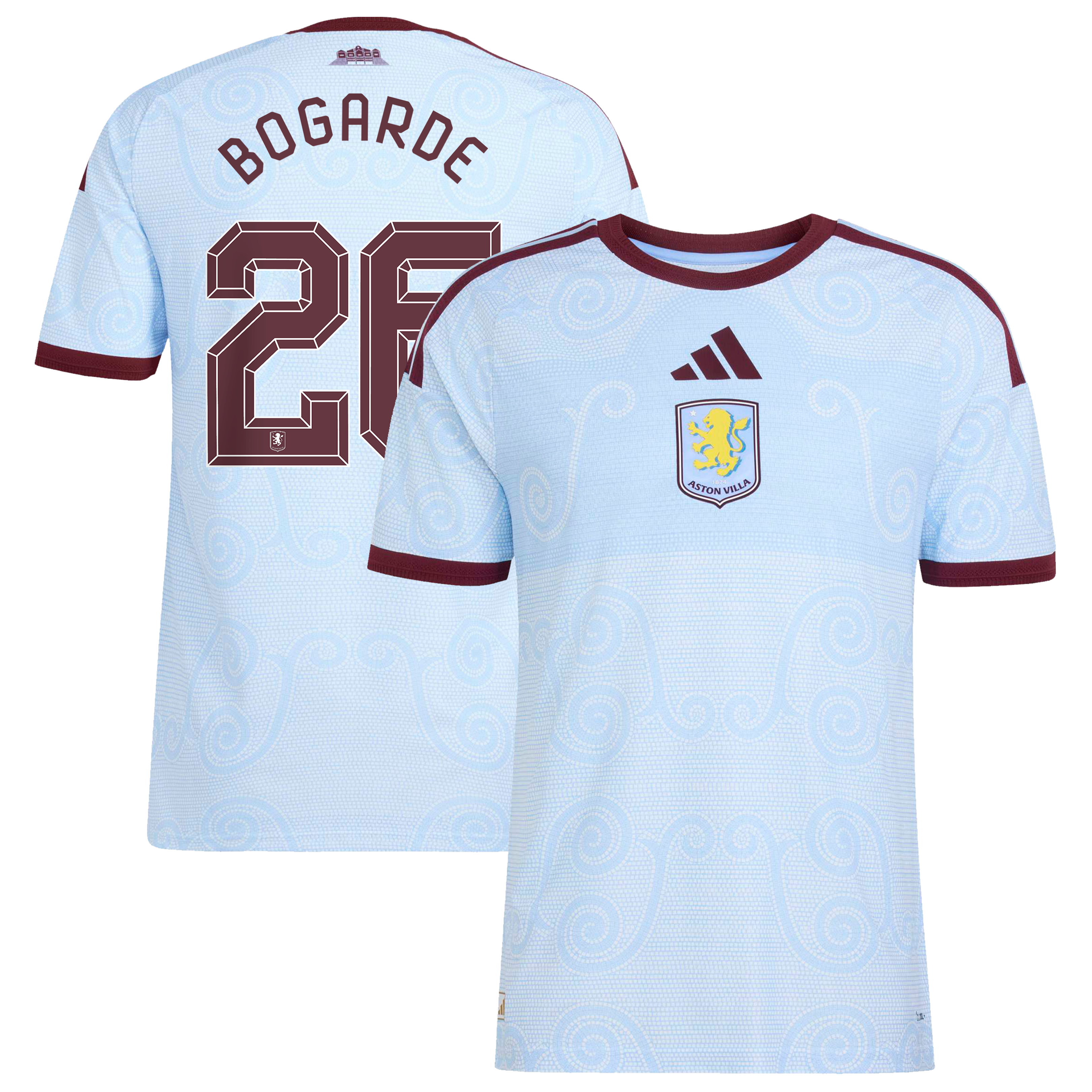 Aston Villa adidas Third Authentic Shirt 2026-27 with Bogarde 26 Cup printing, , rebel_hi-res