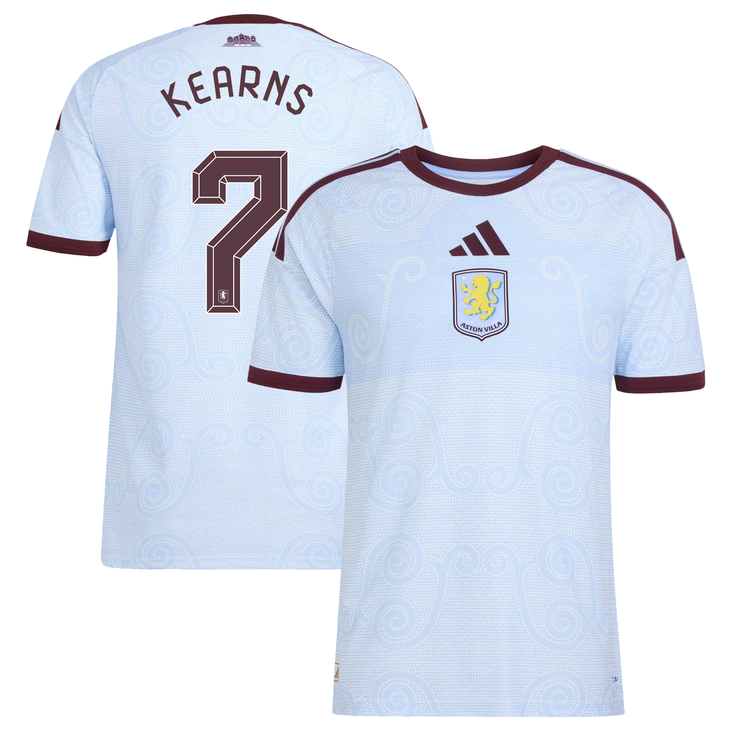 Aston Villa adidas Third Authentic Shirt 2026-27 with Kearns 7 Cup printing, , rebel_hi-res