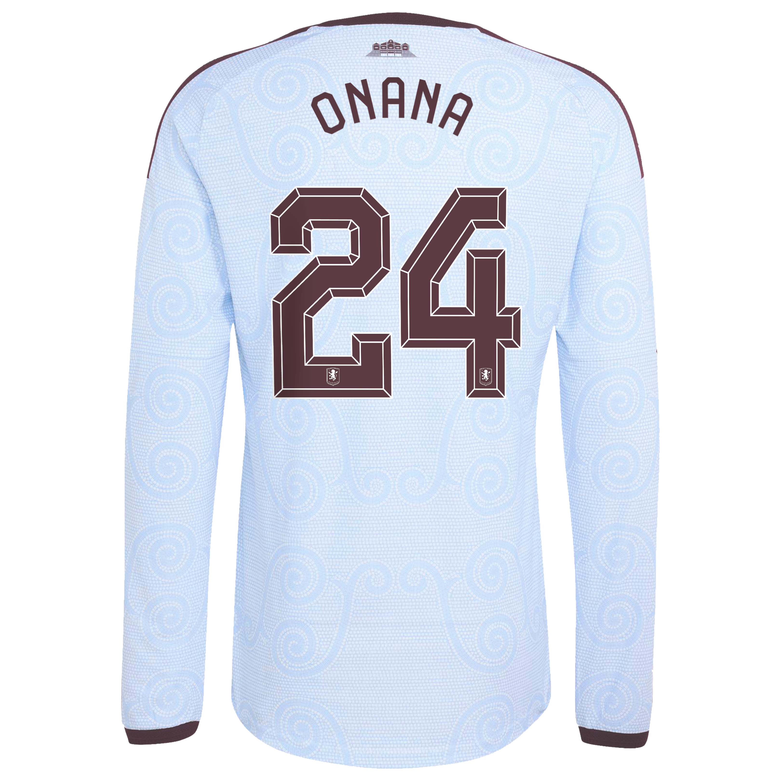 Aston Villa adidas Third Authentic Shirt 2026-27 - Long Sleeve with Onana 24 Cup printing, , rebel_hi-res