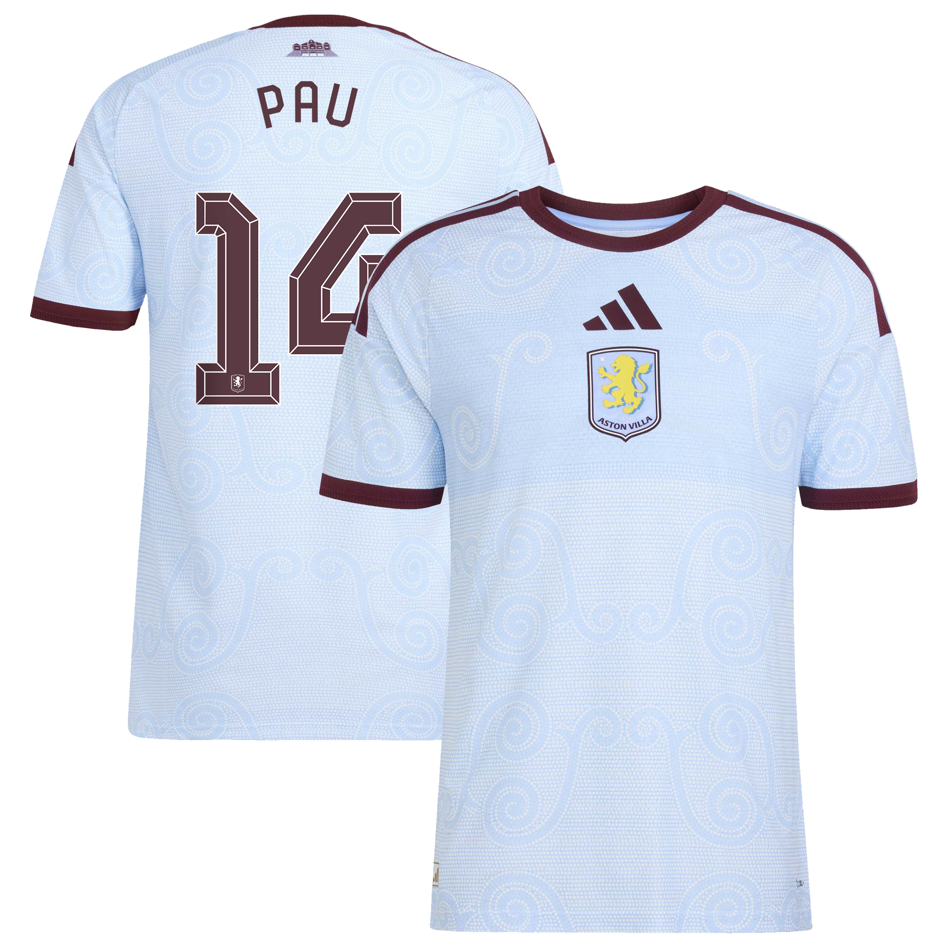 Aston Villa adidas Third Authentic Shirt 2026-27 with Pau 14 Cup printing, , rebel_hi-res