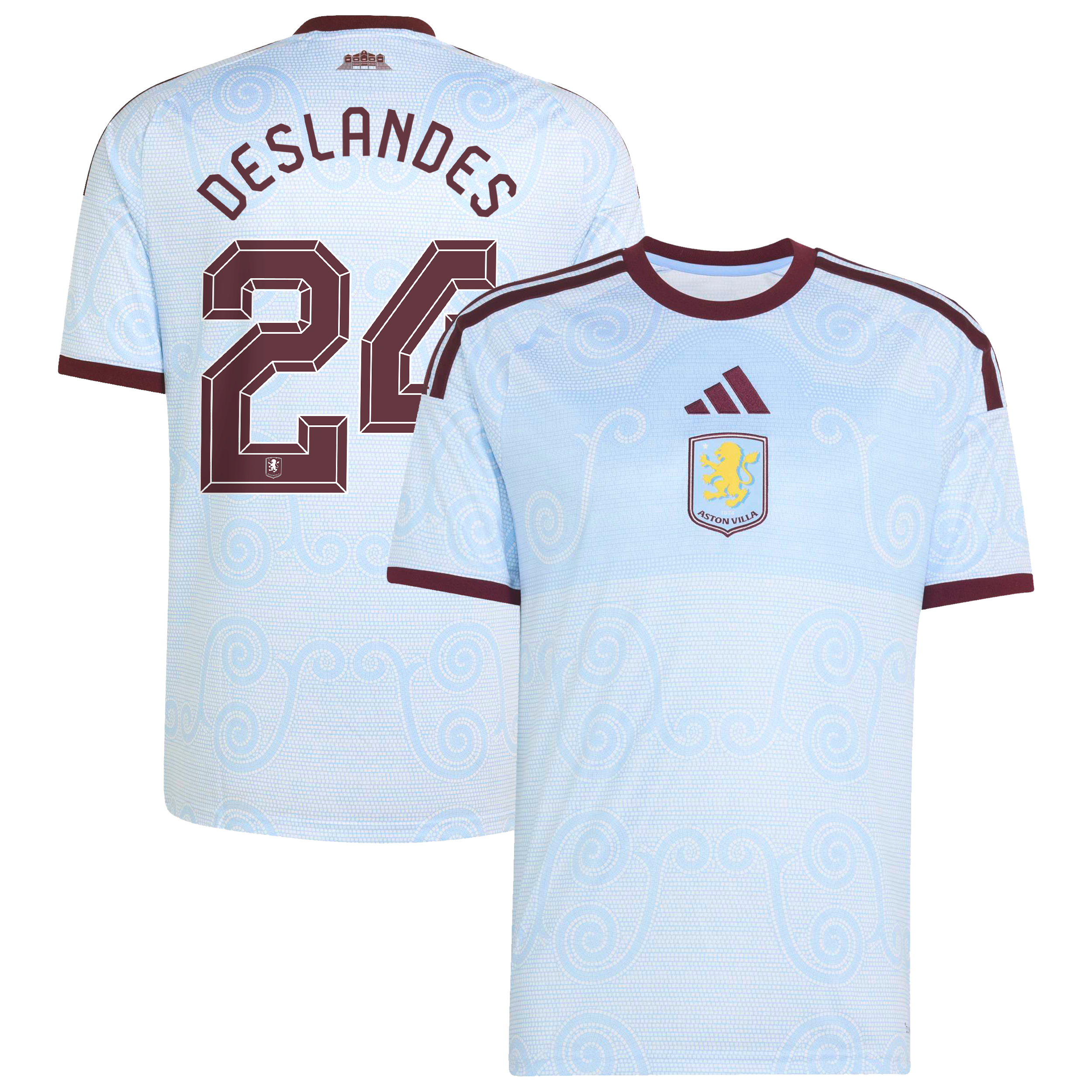 Aston Villa adidas Third Shirt 2026-27 with Deslandes 24 Cup printing, , rebel_hi-res