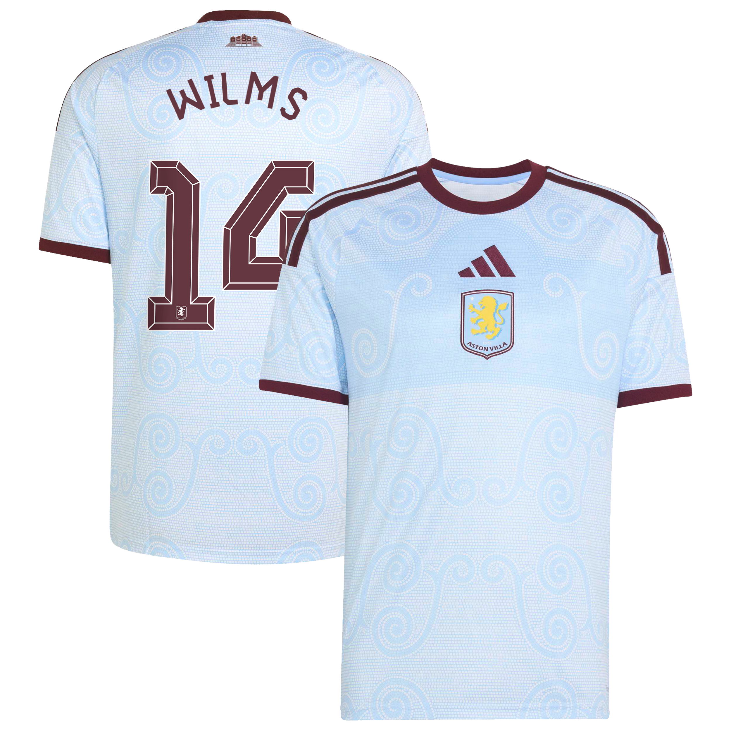 Aston Villa adidas Third Shirt 2026-27 with Wilms 14 Cup printing, , rebel_hi-res
