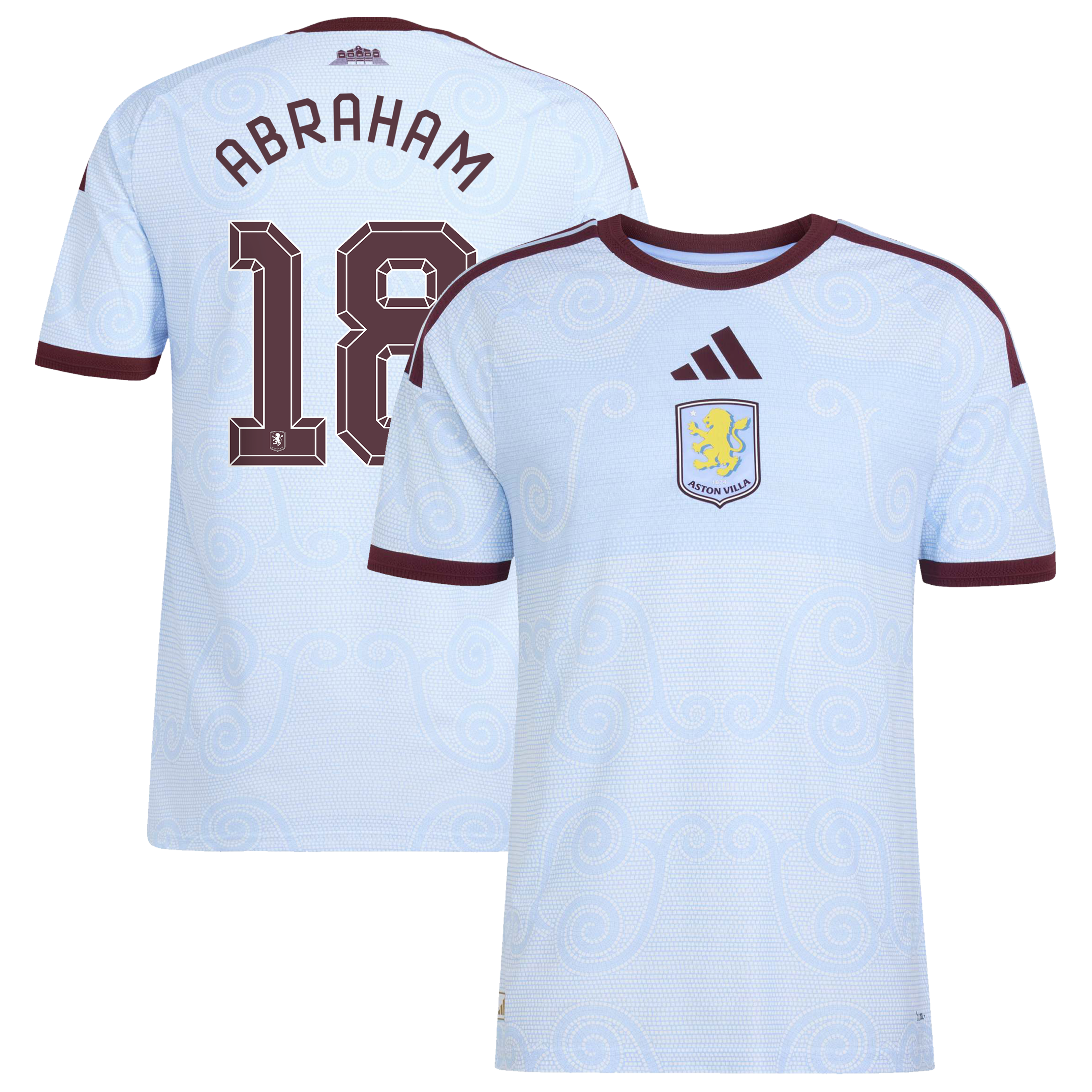 Aston Villa adidas Third Authentic Shirt 2026-27 with Abraham 18 Cup printing, , rebel_hi-res