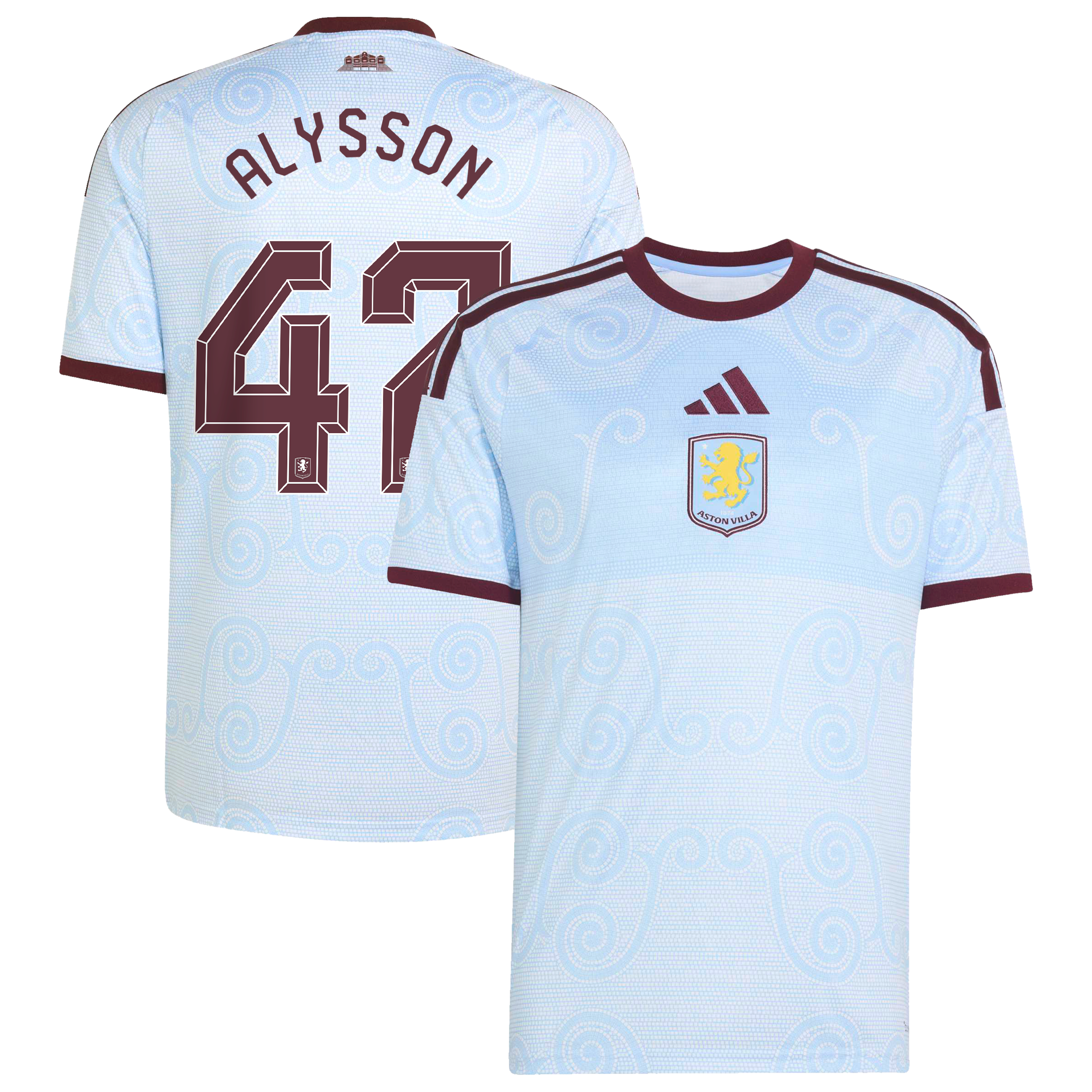 Aston Villa adidas Third Shirt 2026-27 with Alysson 47 Cup printing, , rebel_hi-res