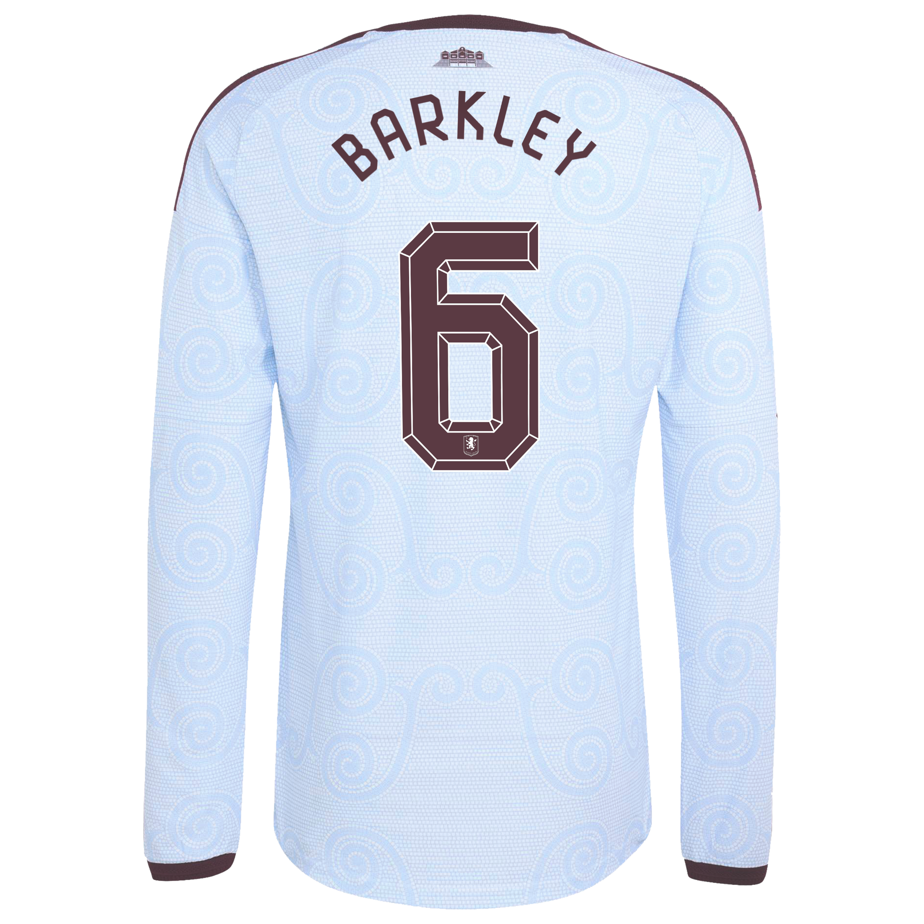 Aston Villa adidas Third Authentic Shirt 2026-27 - Long Sleeve with Barkley 6 Cup printing, , rebel_hi-res