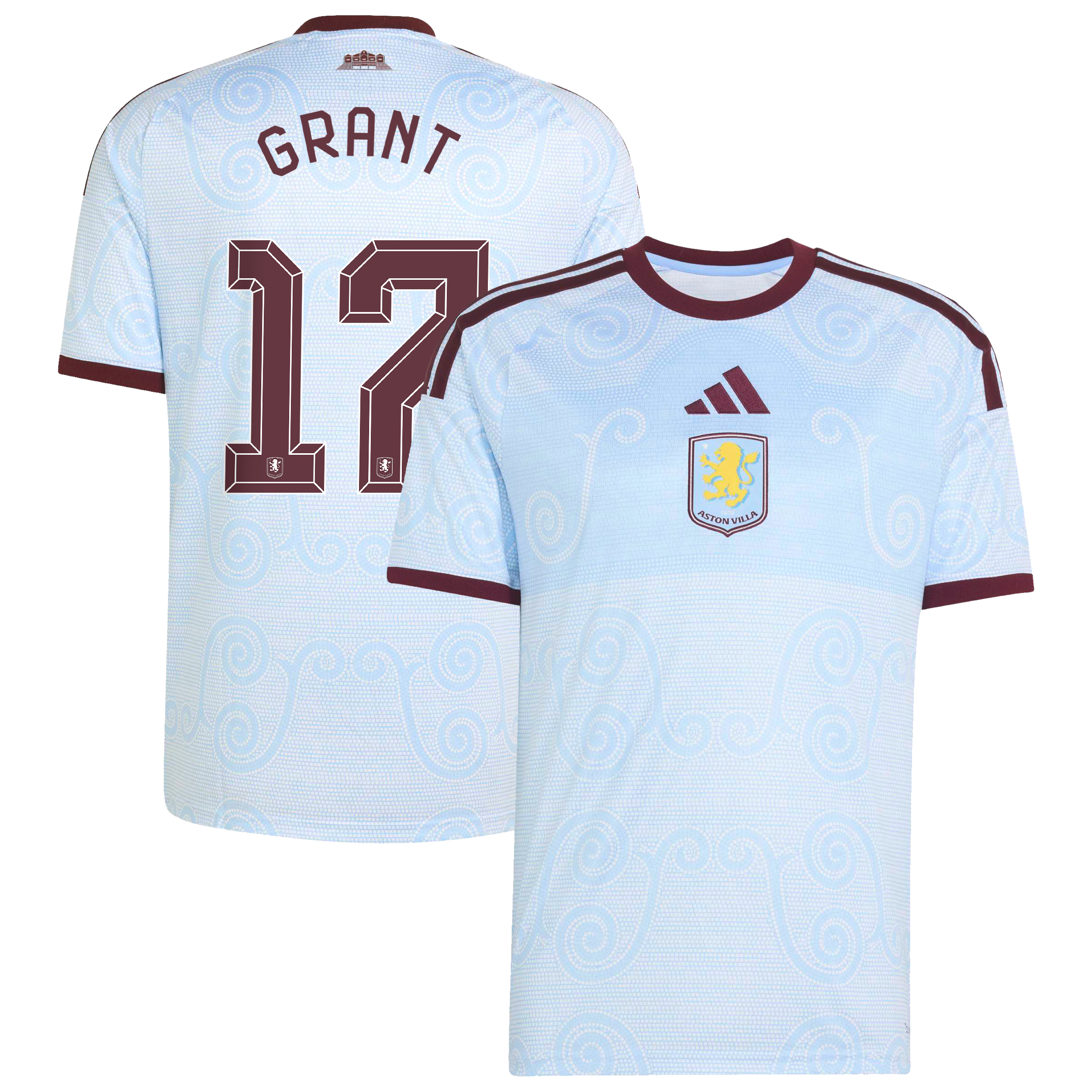 Aston Villa adidas Third Shirt 2026-27 with Grant 17 Cup printing, , rebel_hi-res