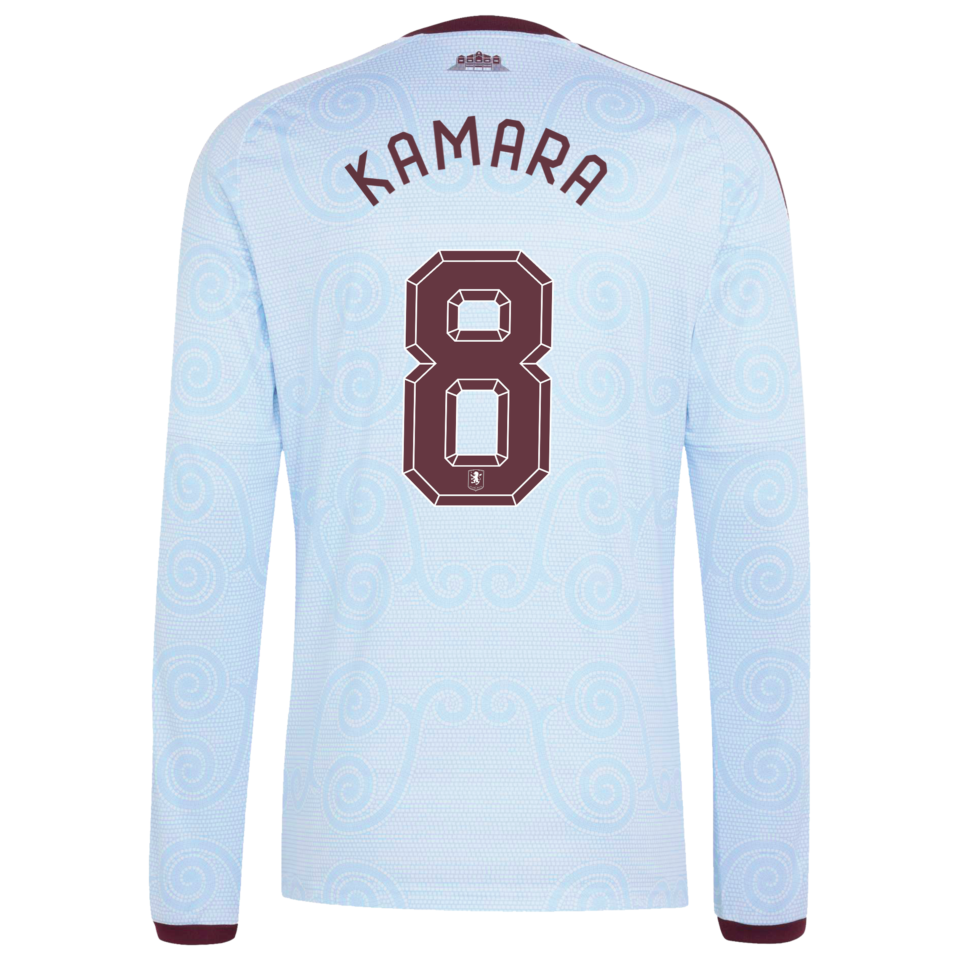 Aston Villa adidas Third Shirt 2026-27 - Long Sleeve with Kamara 8 Cup printing, , rebel_hi-res