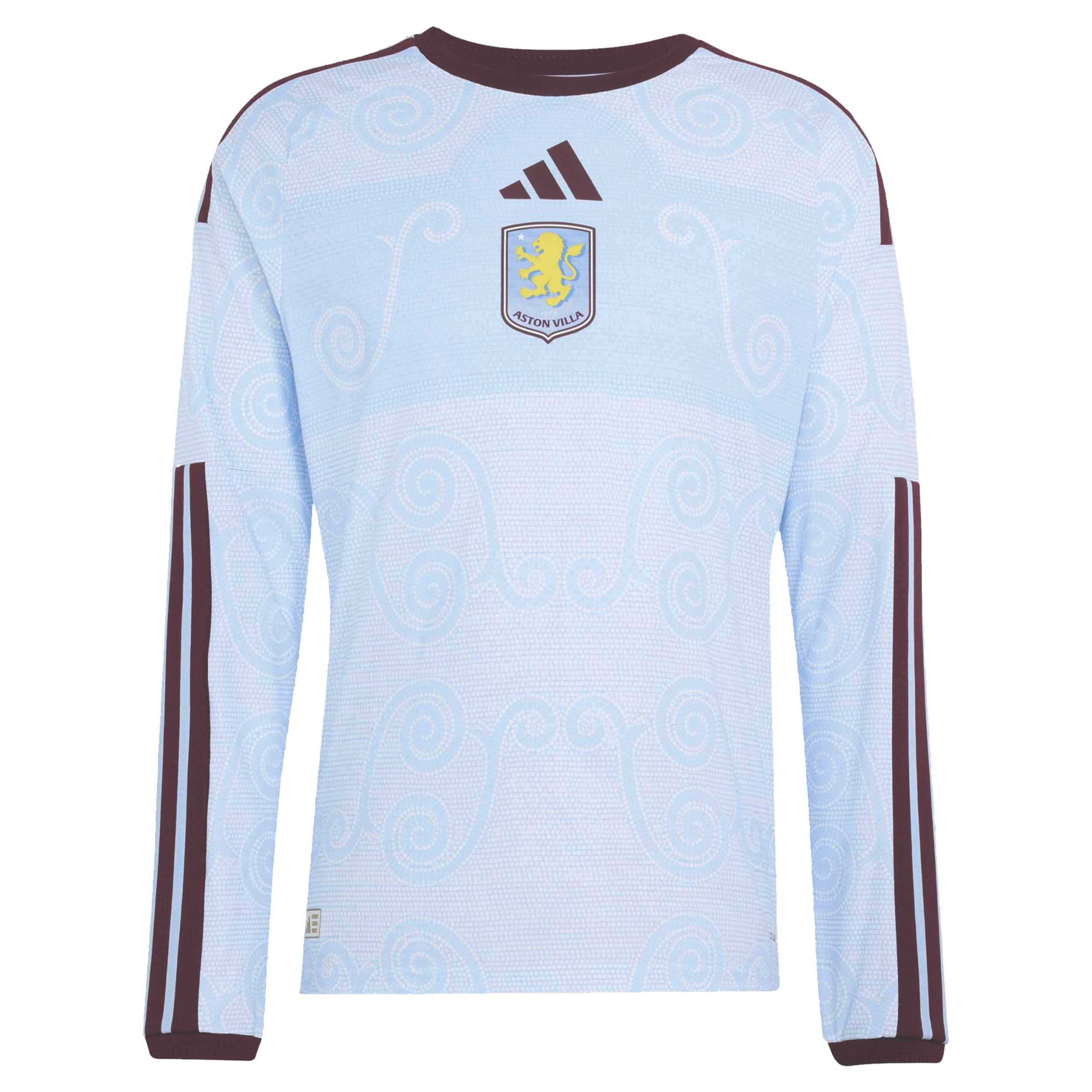 Aston Villa adidas Third Authentic Shirt 2026-27 - Long Sleeve with Kearns 7 Cup printing, , rebel_hi-res