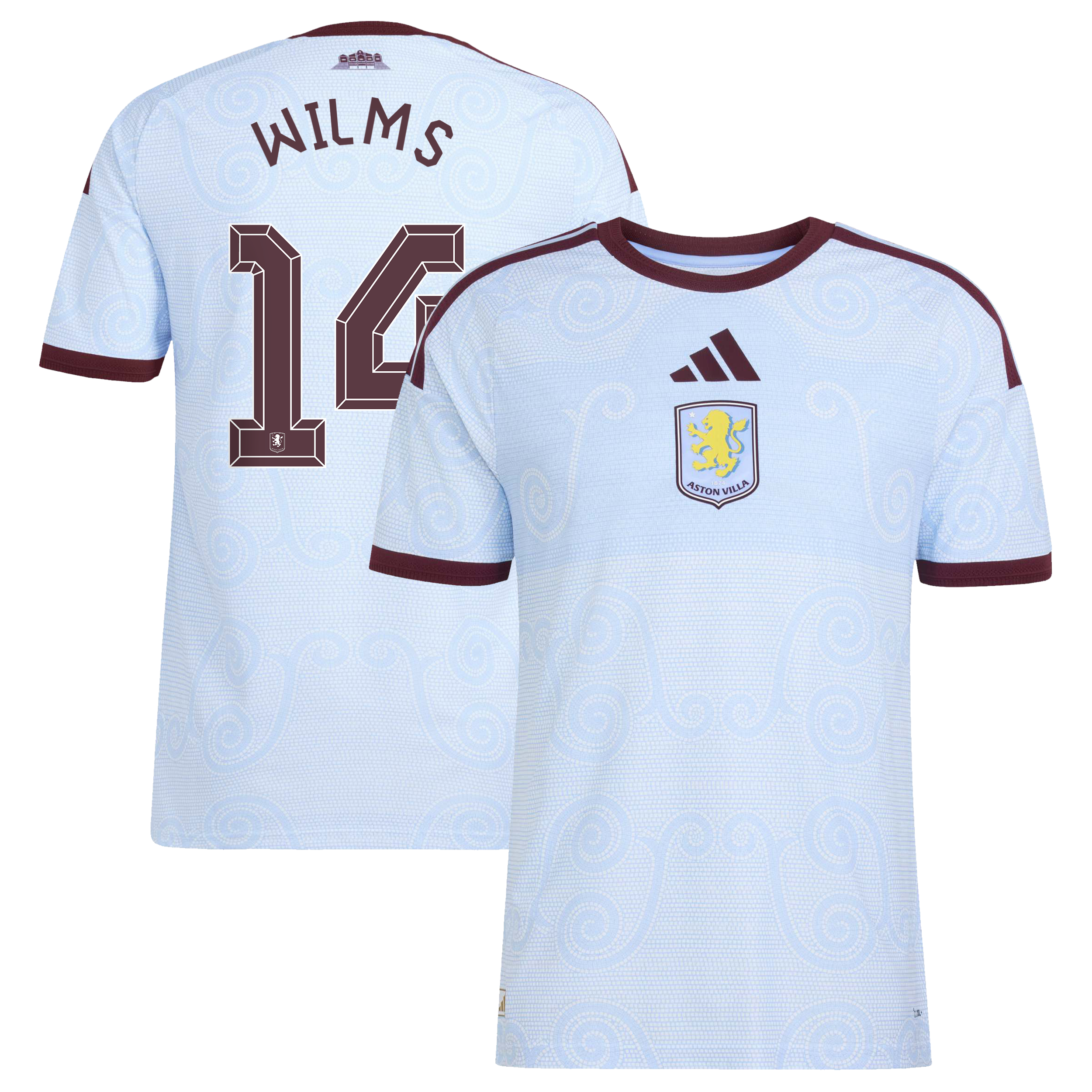 Aston Villa adidas Third Authentic Shirt 2026-27 with Wilms 14 Cup printing, , rebel_hi-res