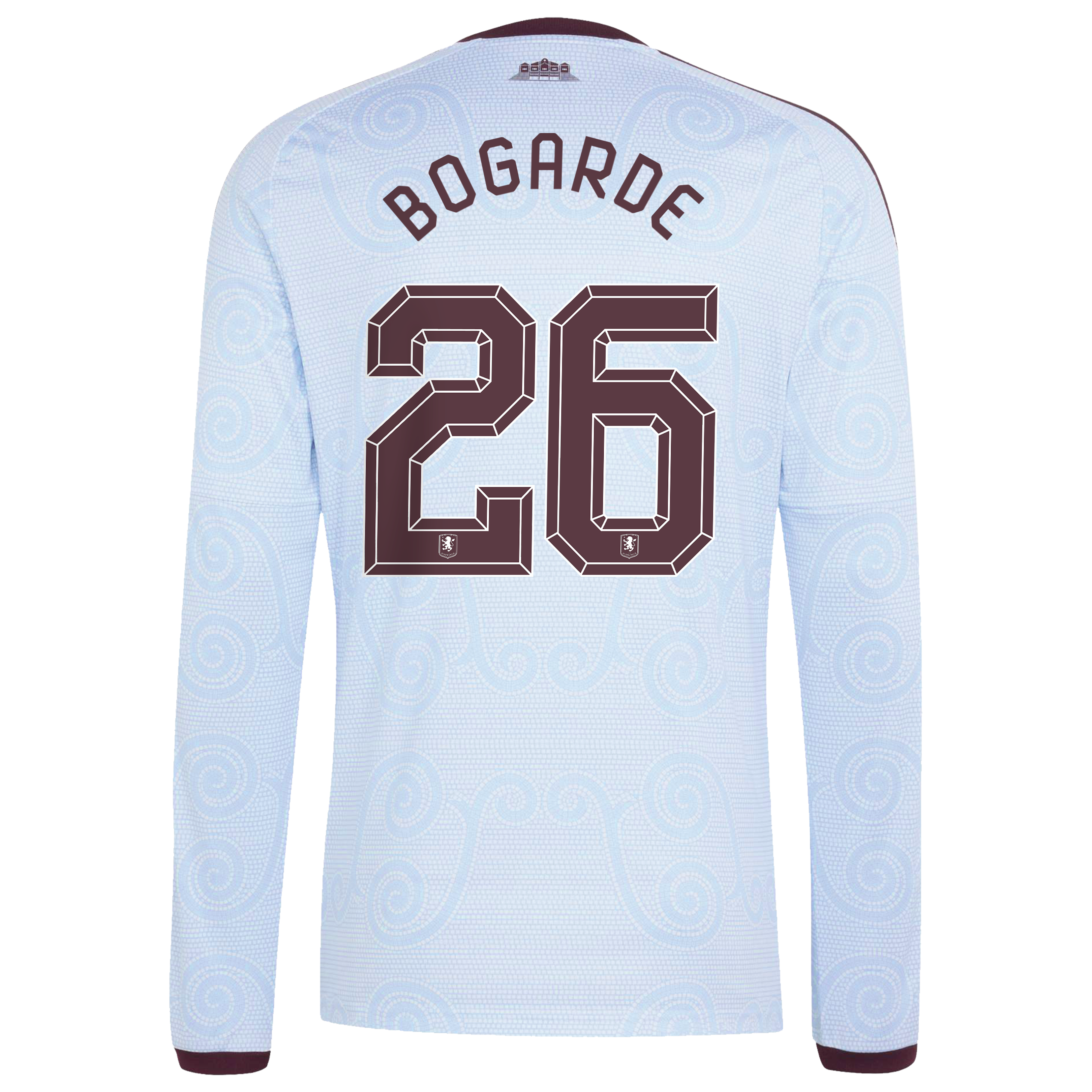 Aston Villa adidas Third Shirt 2026-27 - Long Sleeve with Bogarde 26 Cup printing, , rebel_hi-res