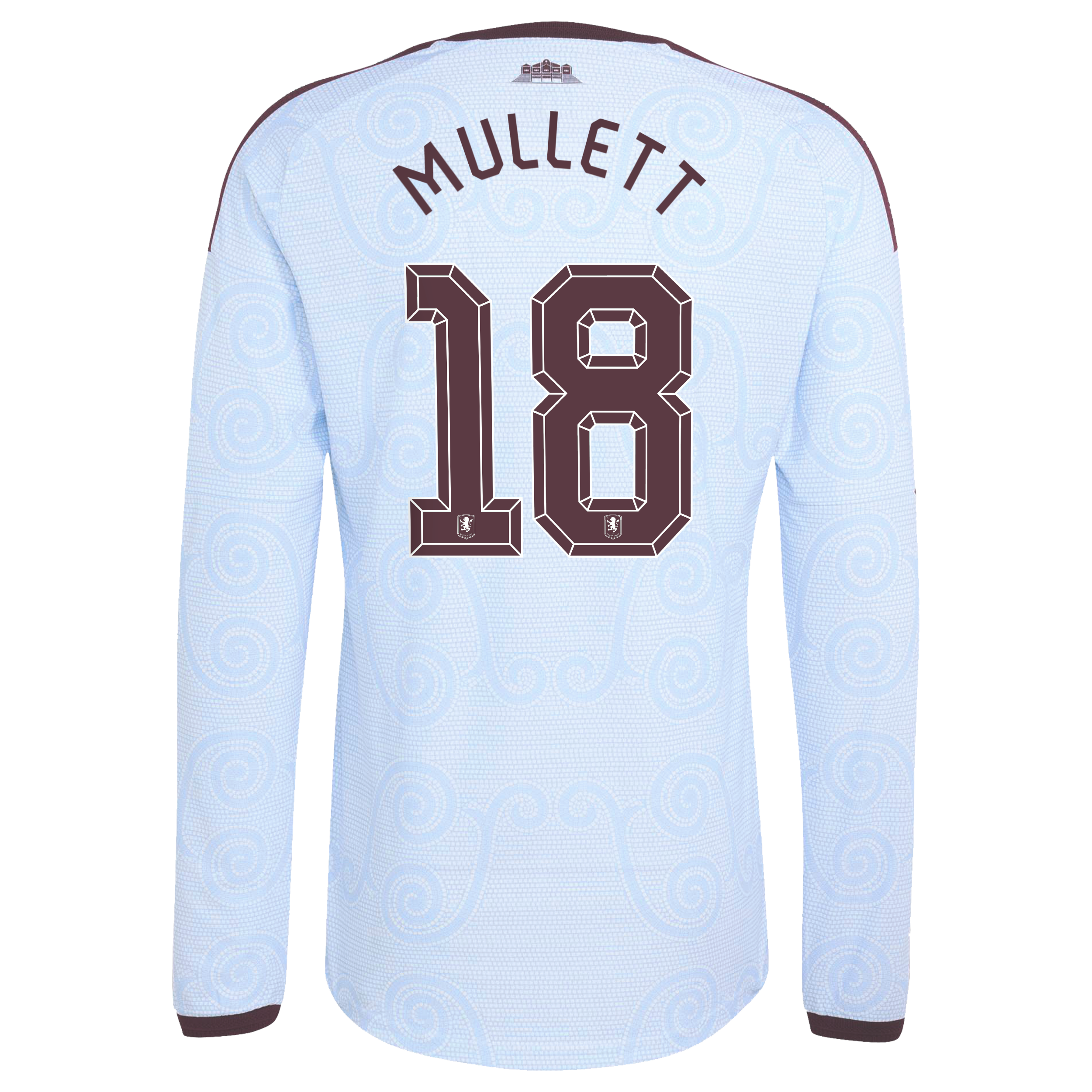 Aston Villa adidas Third Authentic Shirt 2026-27 - Long Sleeve with Mullett 18 Cup printing, , rebel_hi-res