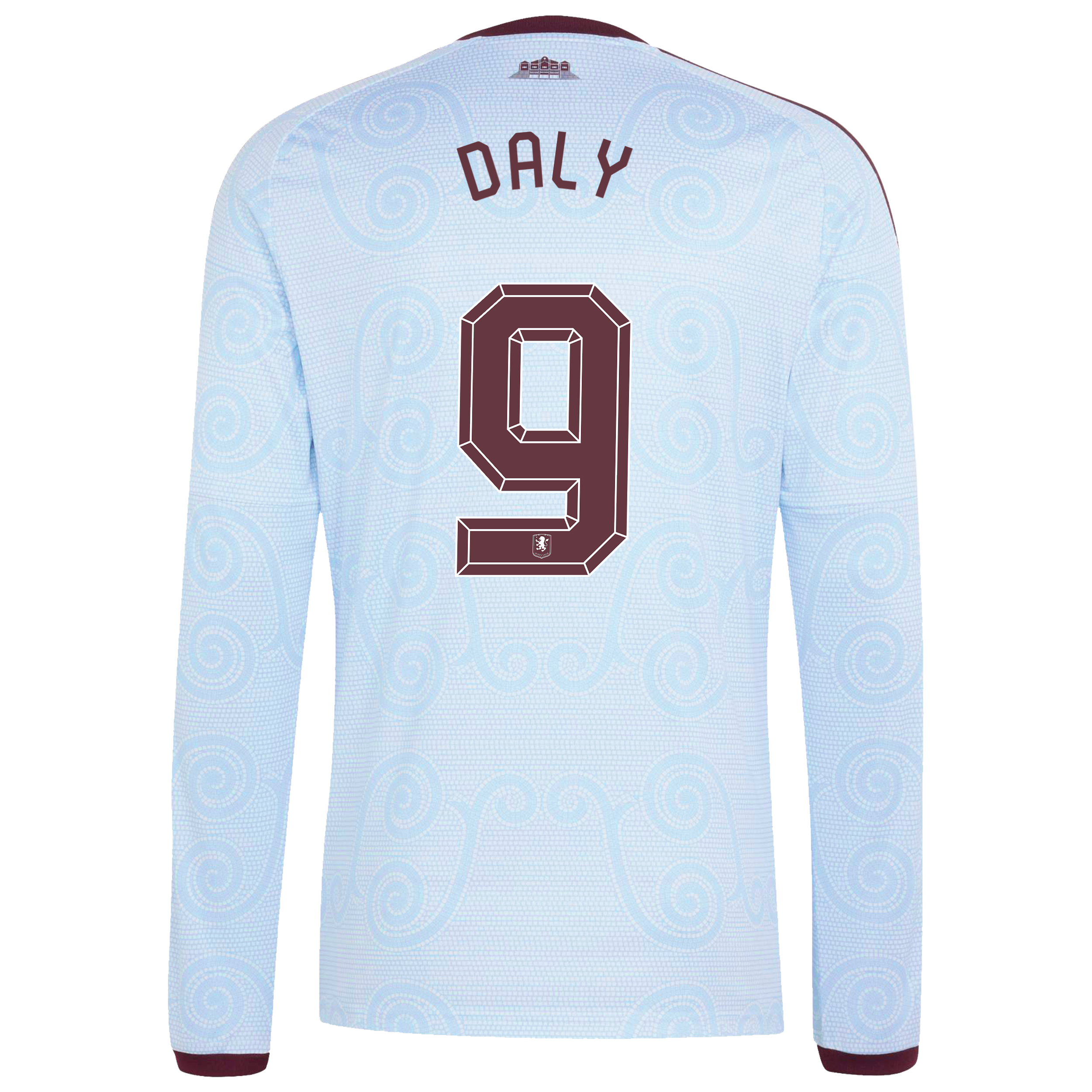 Aston Villa adidas Third Shirt 2026-27 - Long Sleeve with Daly 9 Cup printing, , rebel_hi-res