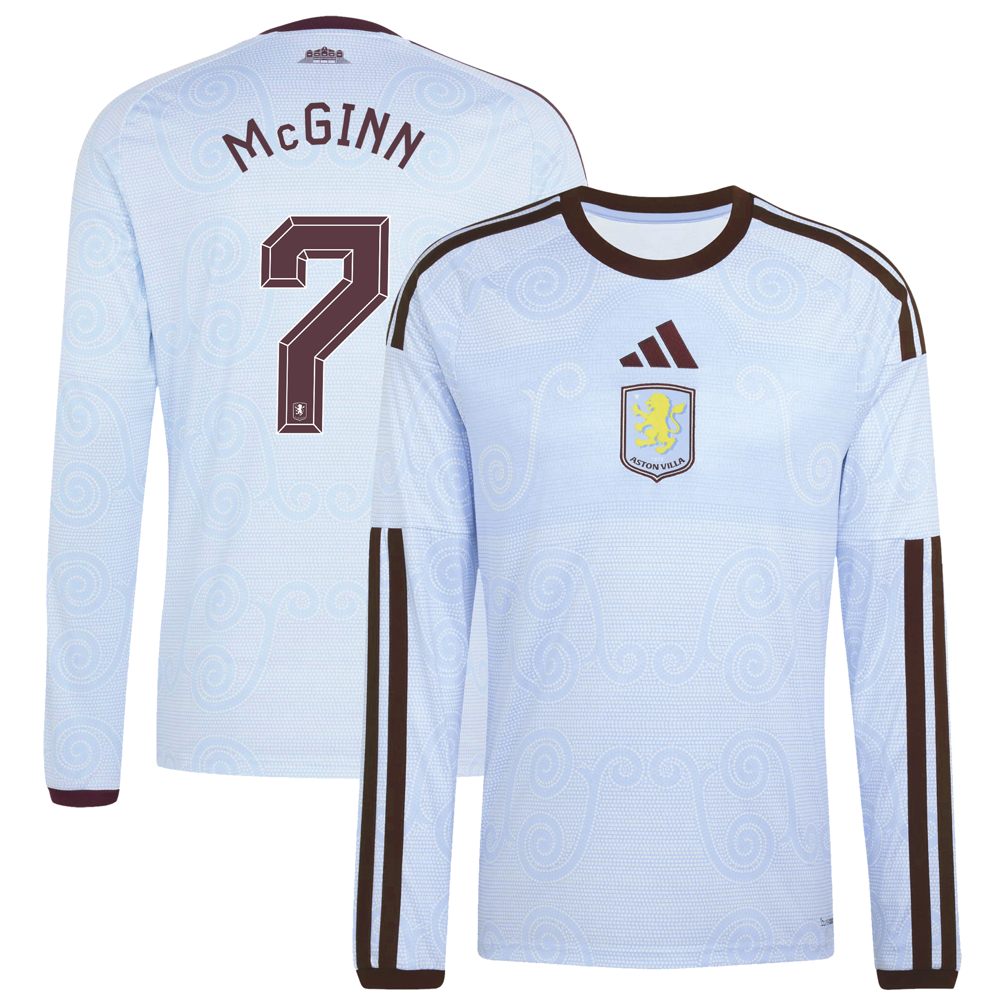Aston Villa adidas Third Shirt 2026-27 - Long Sleeve with Mcginn 7 Cup printing, , rebel_hi-res