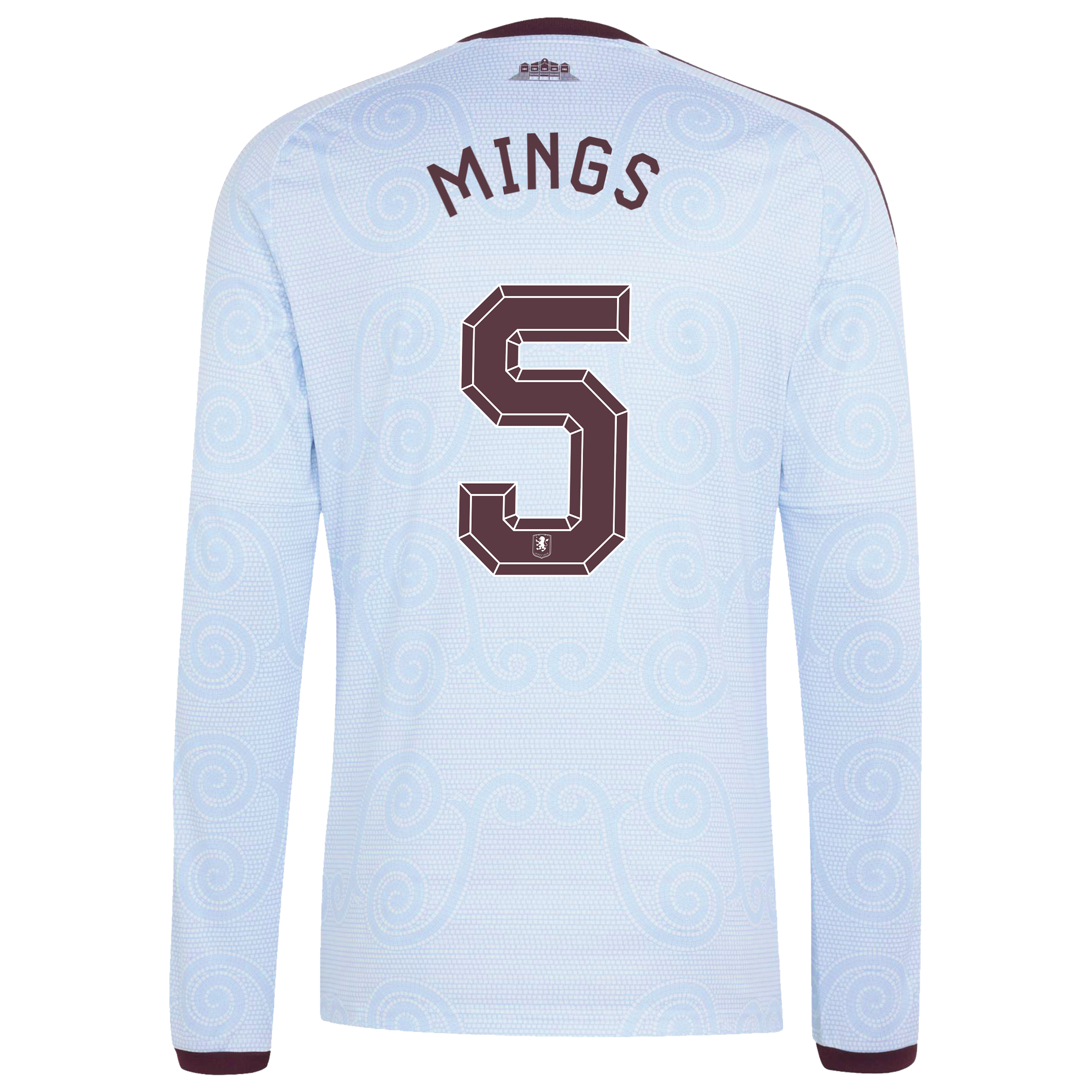 Aston Villa adidas Third Shirt 2026-27 - Long Sleeve with Mings 5 Cup printing, , rebel_hi-res