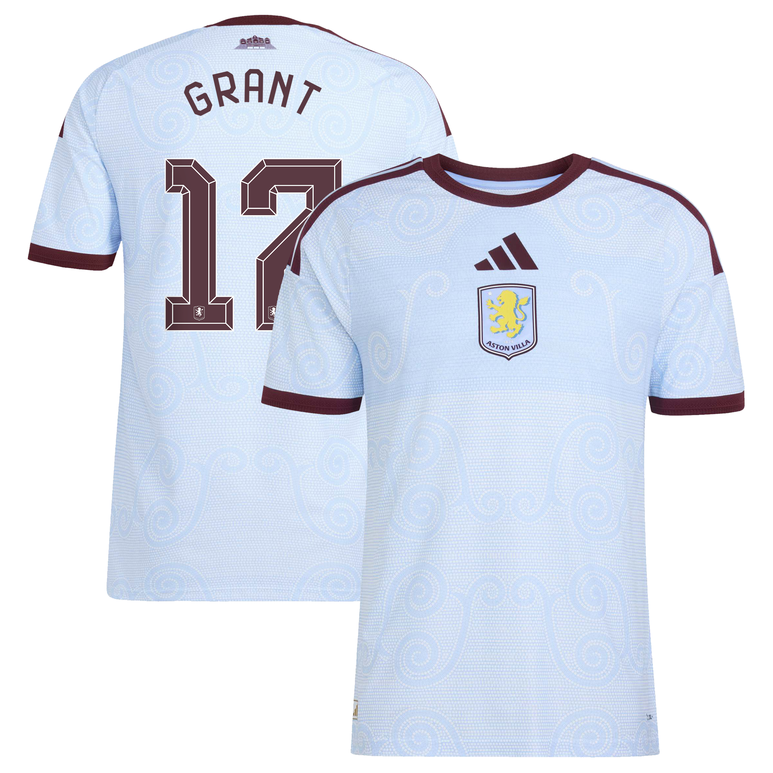 Aston Villa adidas Third Authentic Shirt 2026-27 with Grant 17 Cup printing, , rebel_hi-res