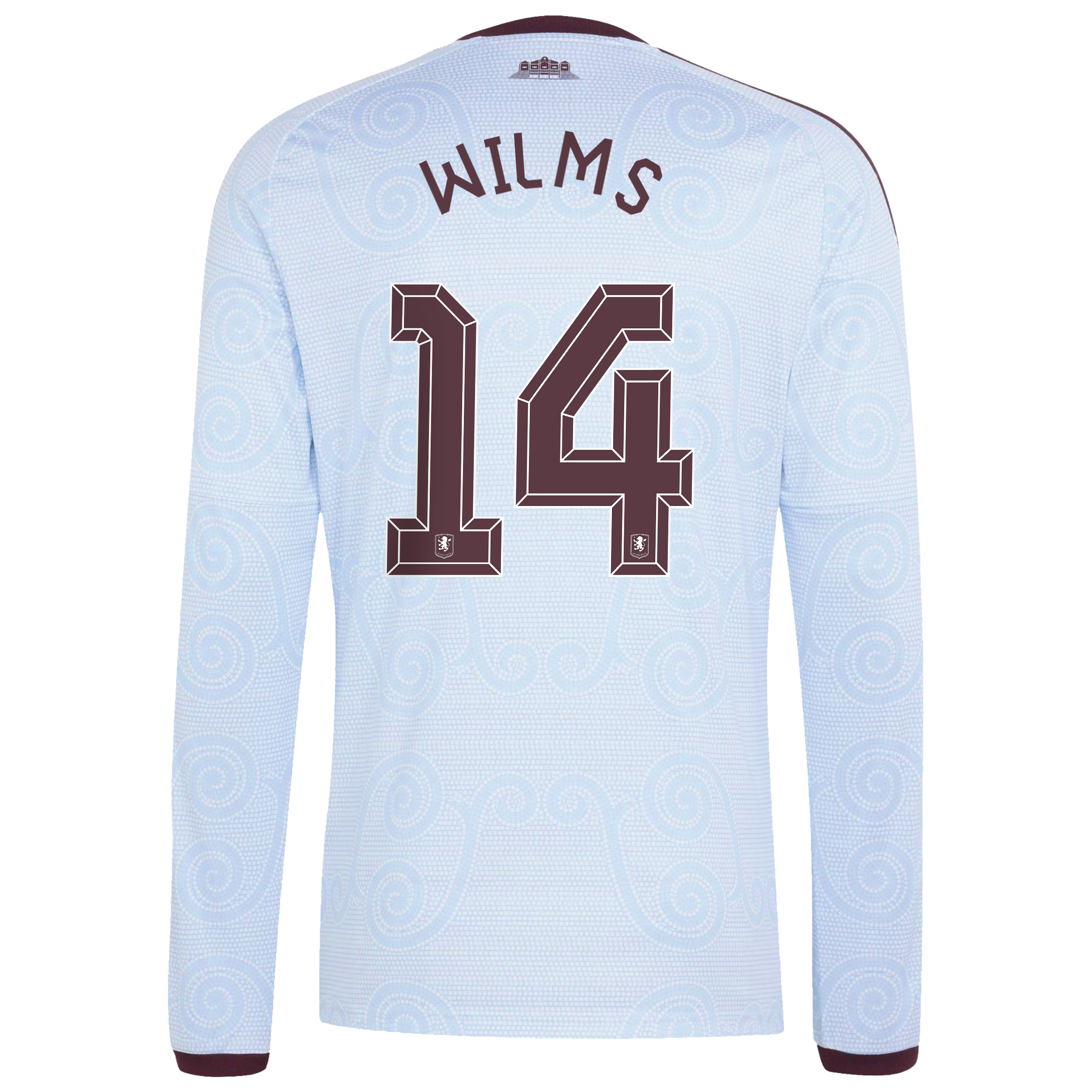 Aston Villa adidas Third Shirt 2026-27 - Long Sleeve with Wilms 14 Cup printing, , rebel_hi-res