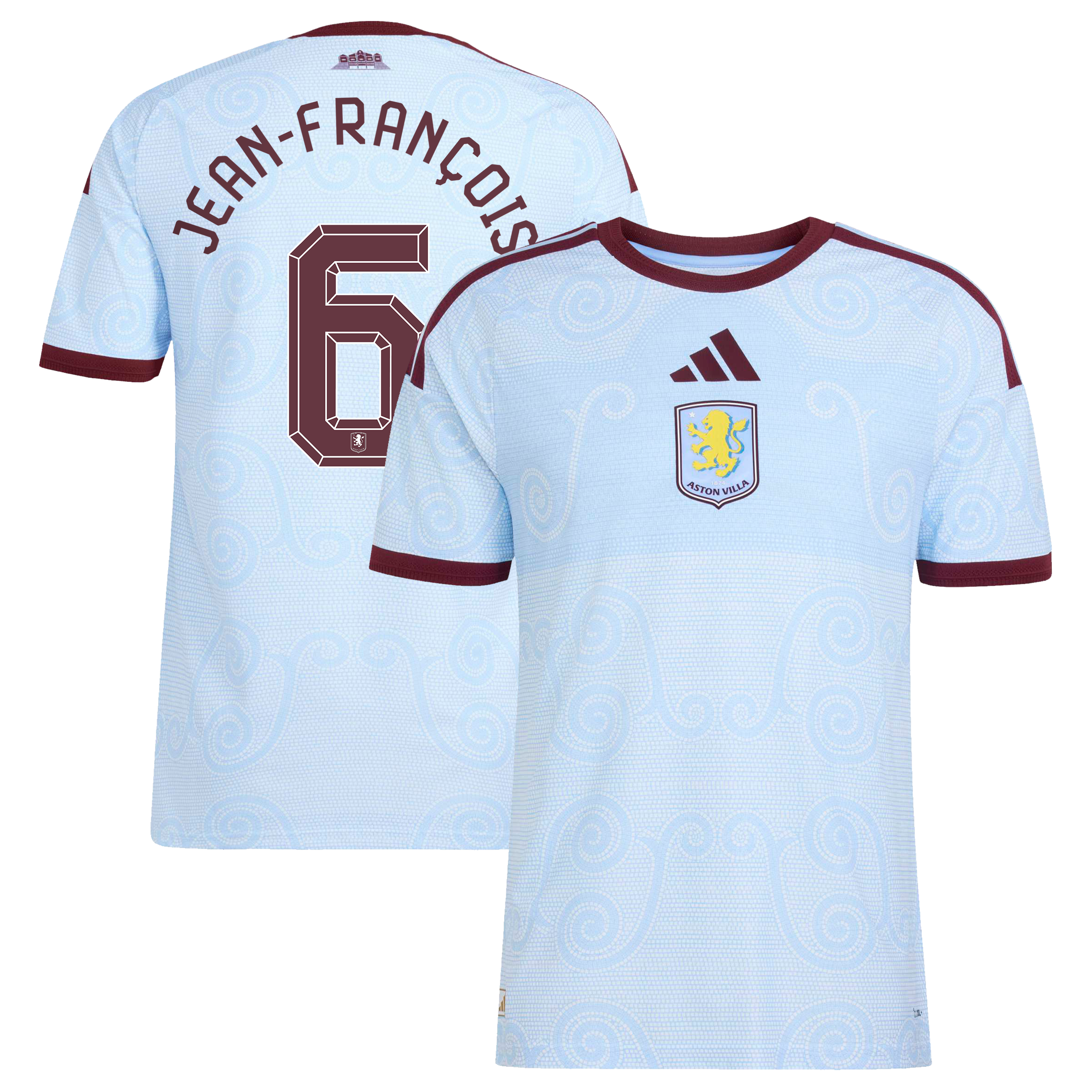 Aston Villa adidas Third Authentic Shirt 2026-27 with Jean-Fran&ccedil;ois 6 Cup printing, , rebel_hi-res