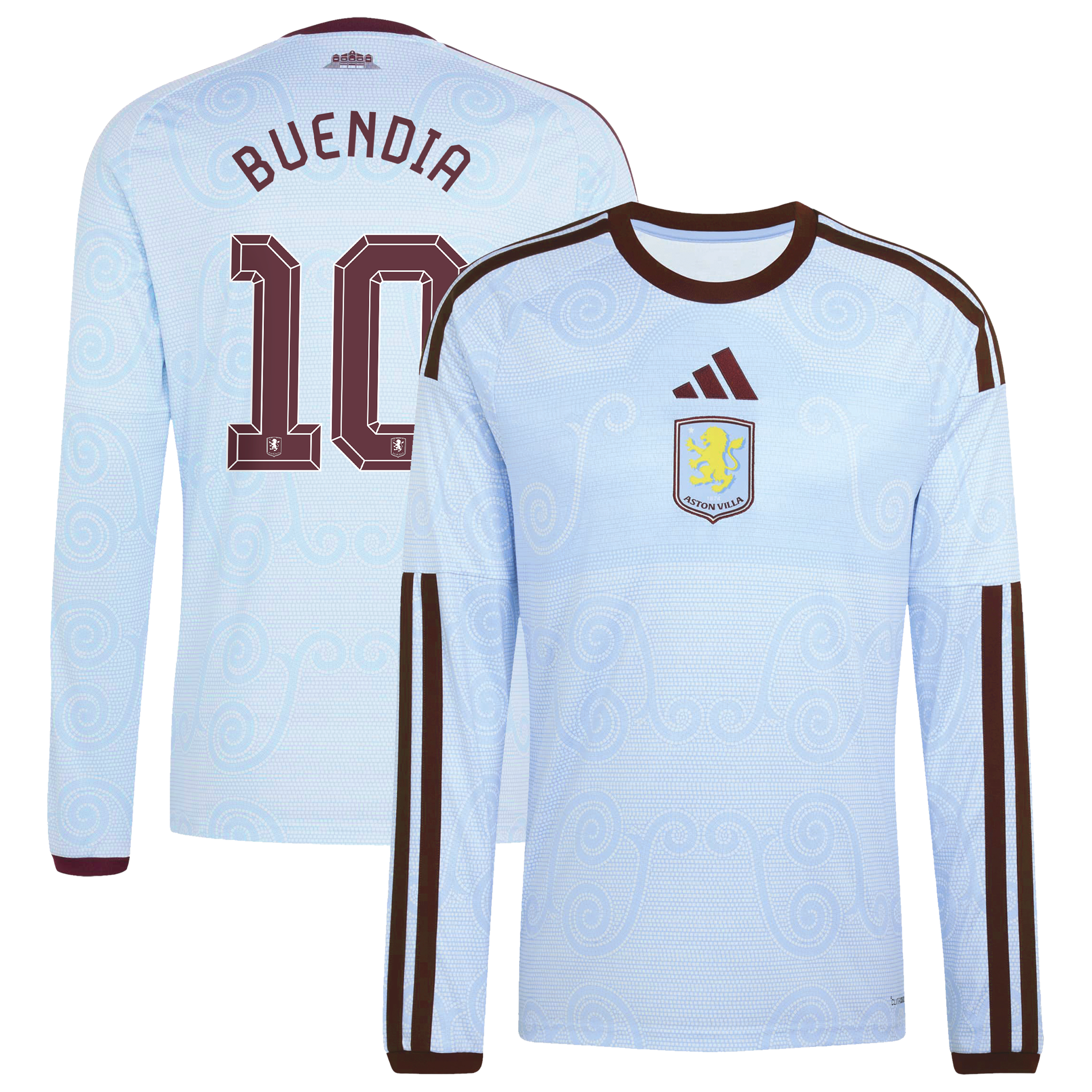 Aston Villa adidas Third Shirt 2026-27 - Long Sleeve with Buendia 10 Cup printing, , rebel_hi-res