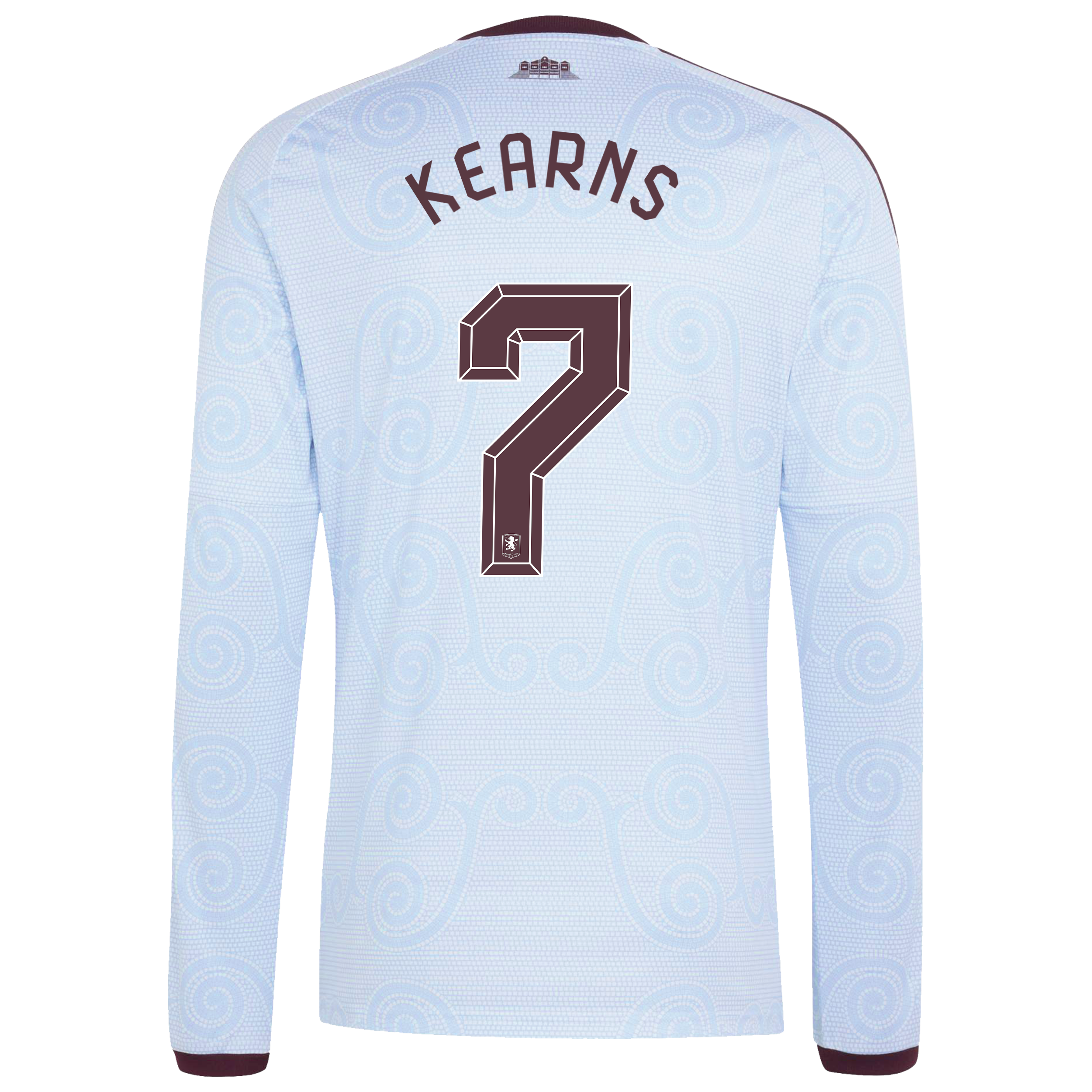 Aston Villa adidas Third Shirt 2026-27 - Long Sleeve with Kearns 7 Cup printing, , rebel_hi-res