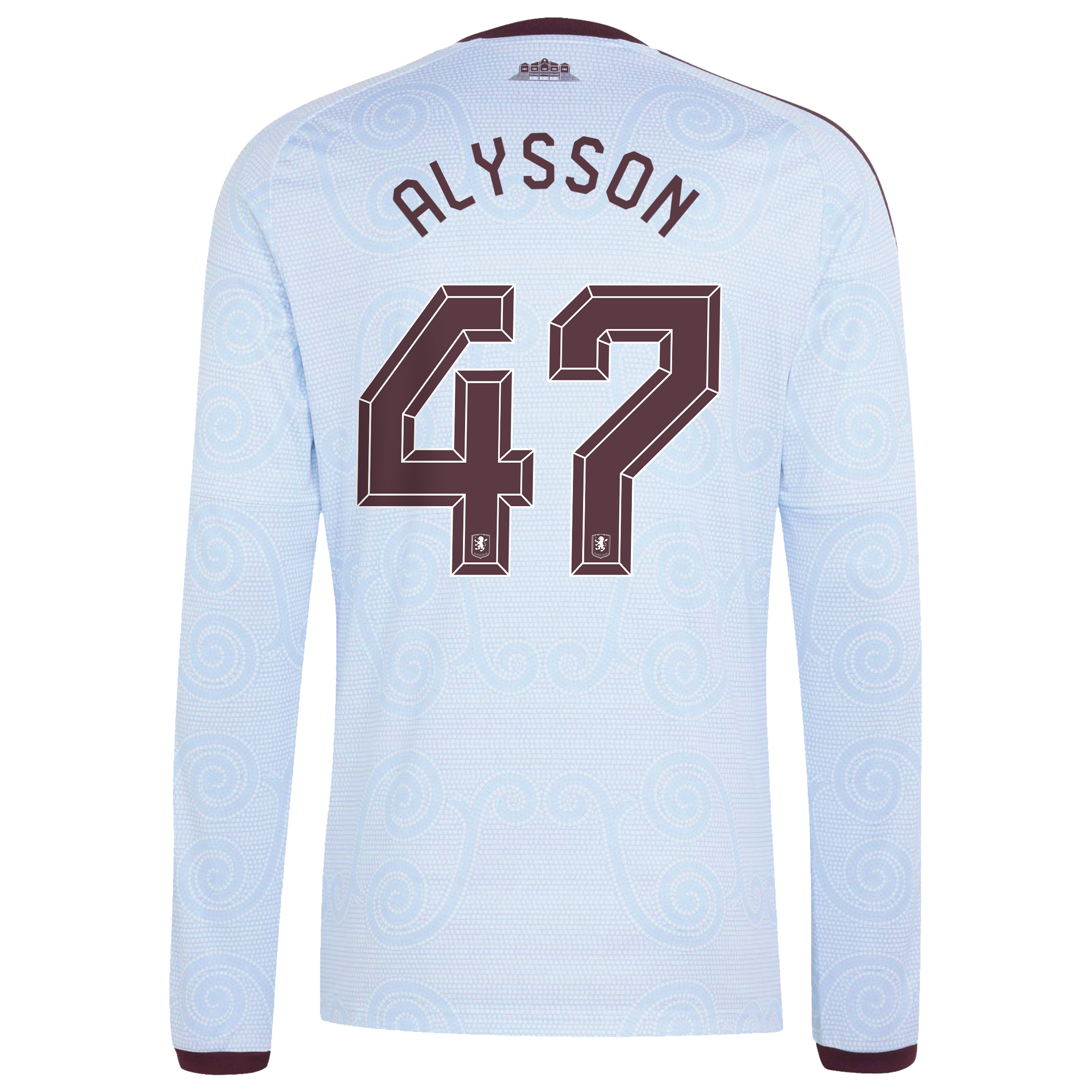 Aston Villa adidas Third Shirt 2026-27 - Long Sleeve with Alysson 47 Cup printing, , rebel_hi-res