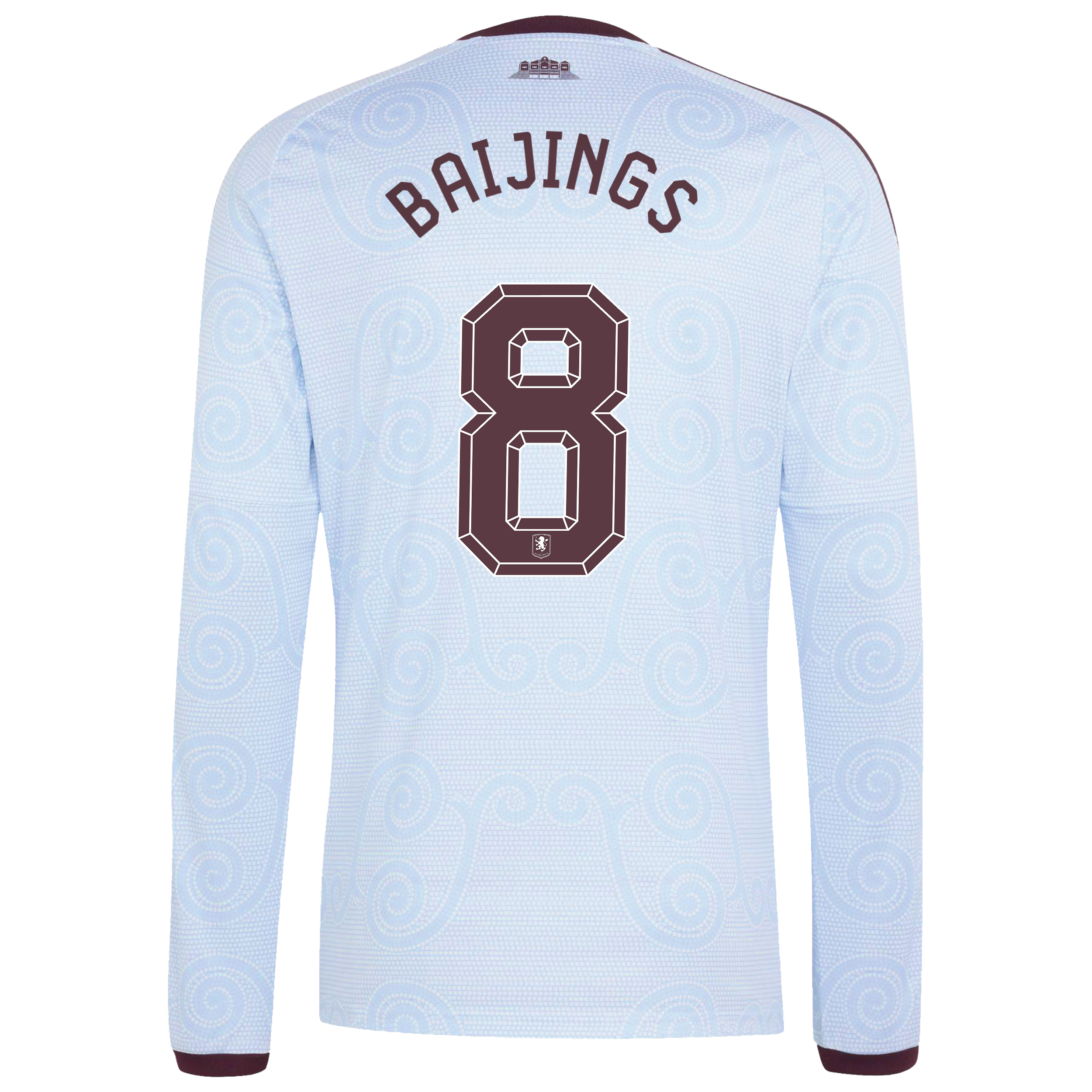 Aston Villa adidas Third Shirt 2026-27 - Long Sleeve with Baijings 8 Cup printing, , rebel_hi-res