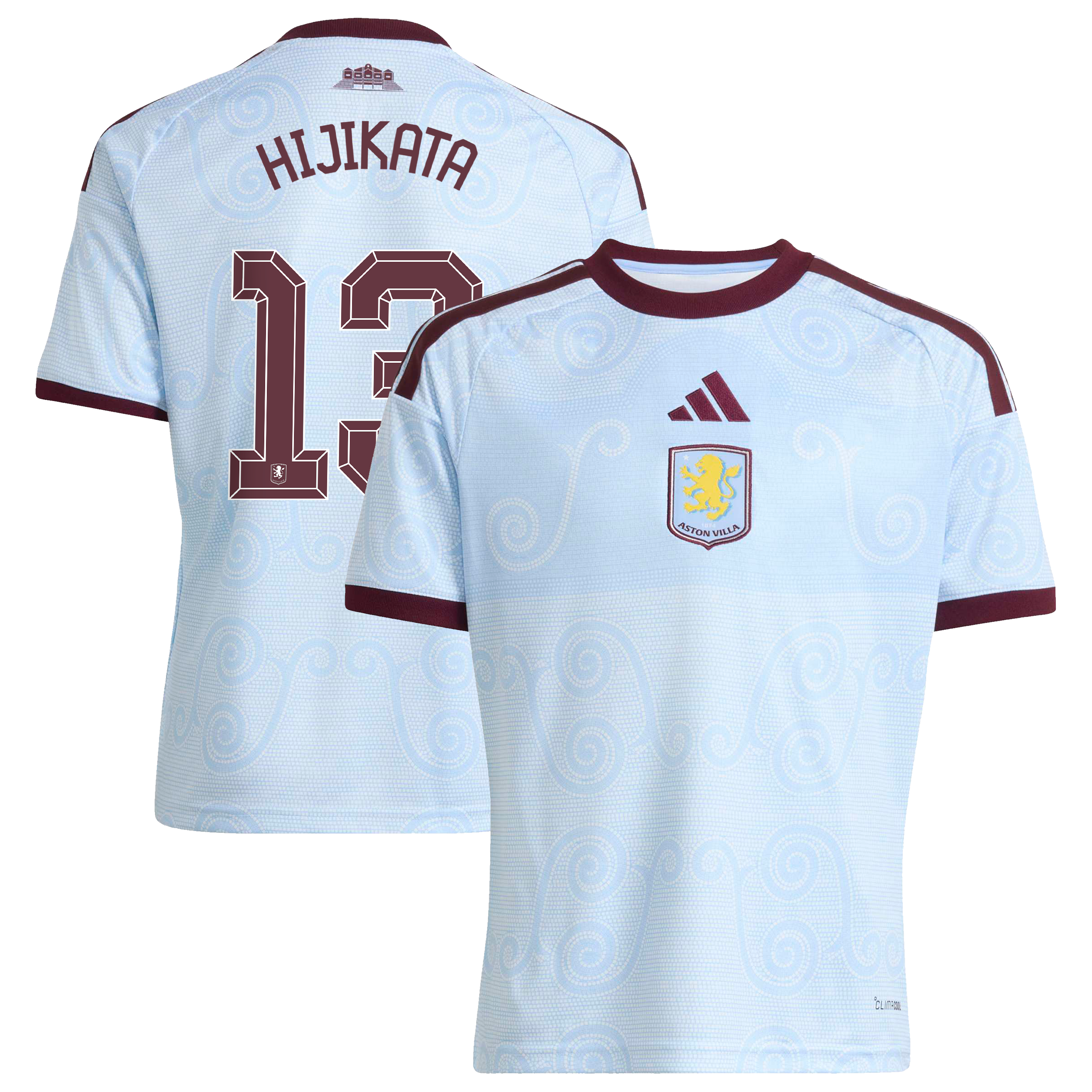 Aston Villa adidas Third Shirt 2026-27 - Kids with Hijikata 13 Cup printing, , rebel_hi-res