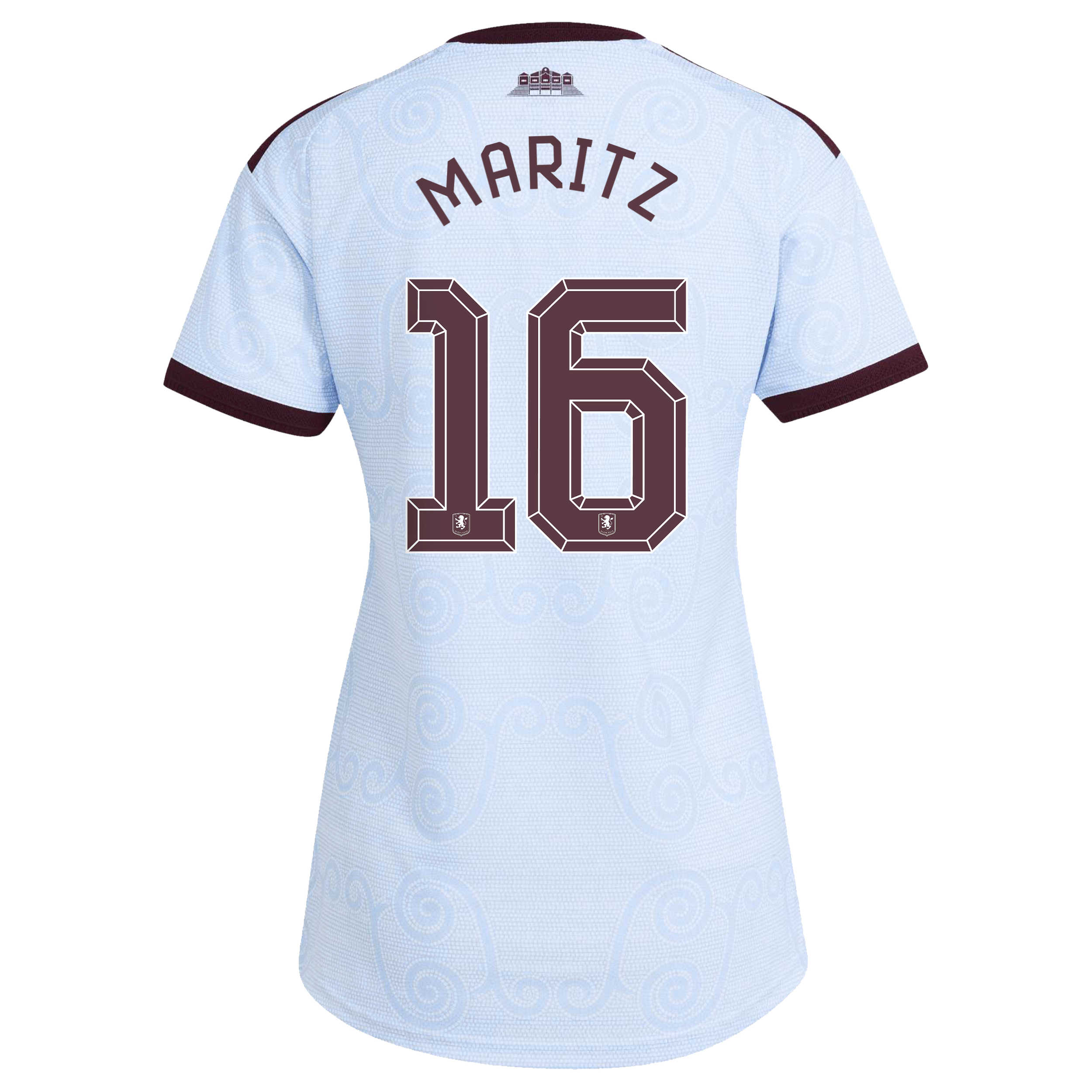 Aston Villa adidas Third Authentic Shirt 2026-27 - Womens with Maritz 16 Cup printing, , rebel_hi-res