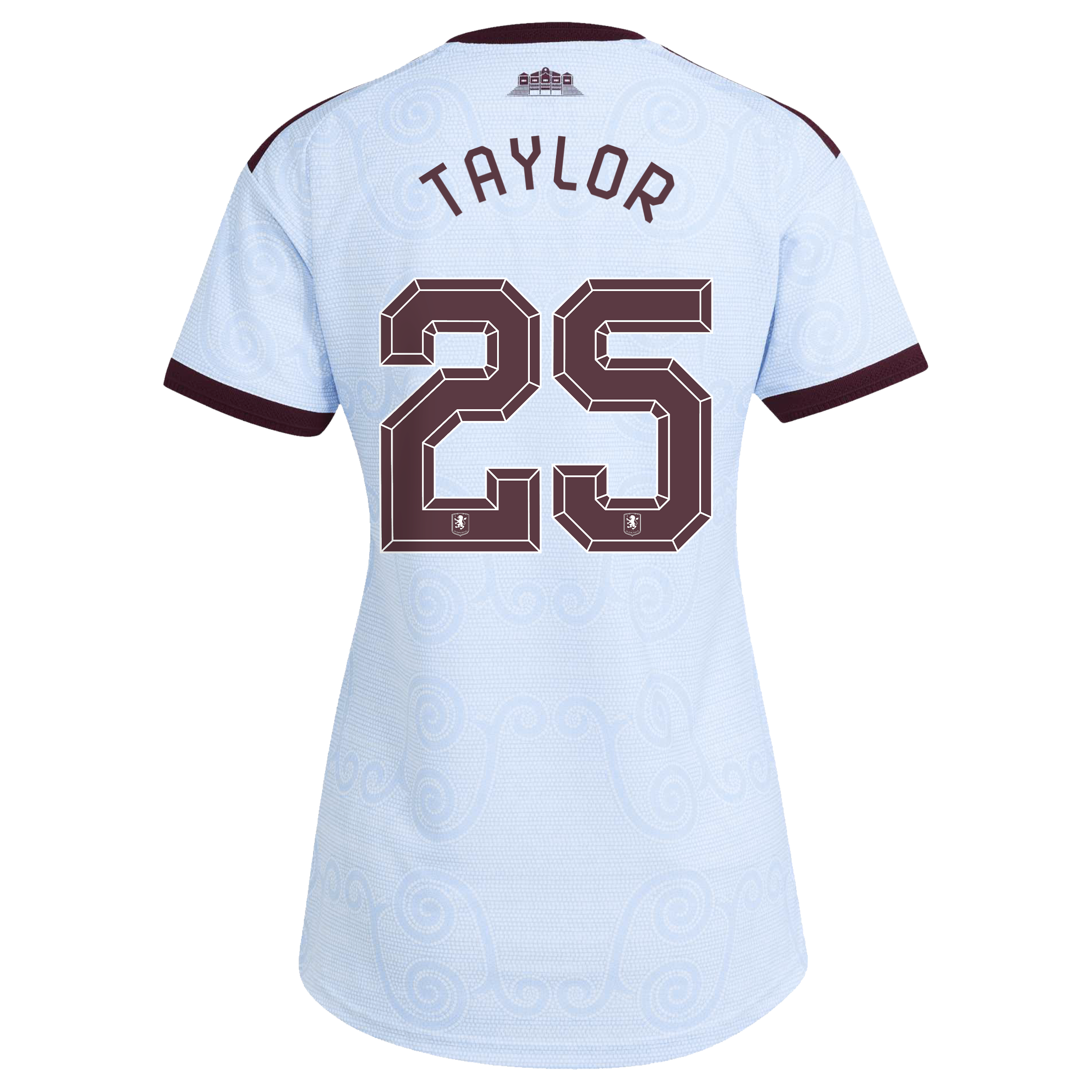 Aston Villa adidas Third Authentic Shirt 2026-27 - Womens with Taylor 25 Cup printing, , rebel_hi-res