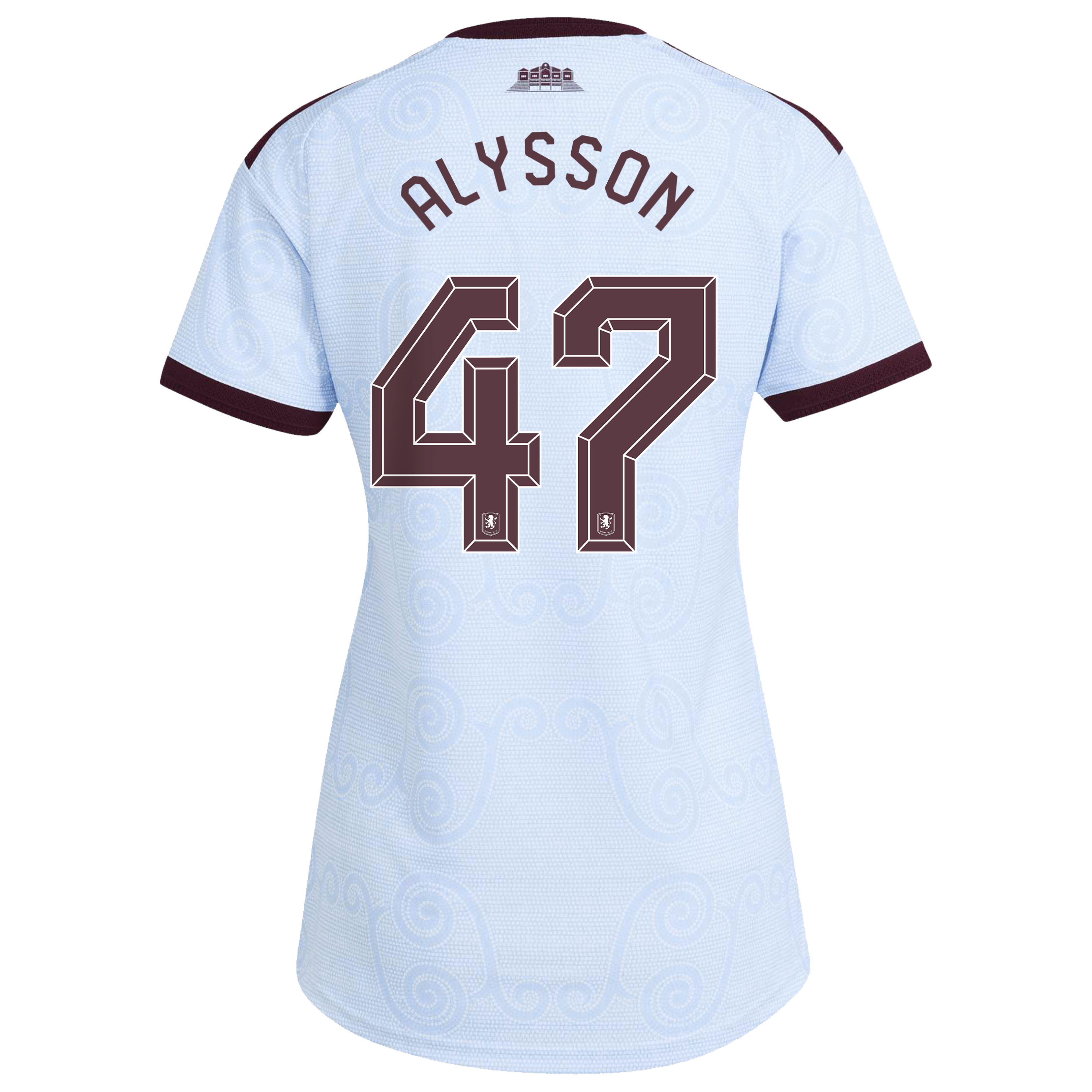 Aston Villa adidas Third Authentic Shirt 2026-27 - Womens with Alysson 47 Cup printing, , rebel_hi-res