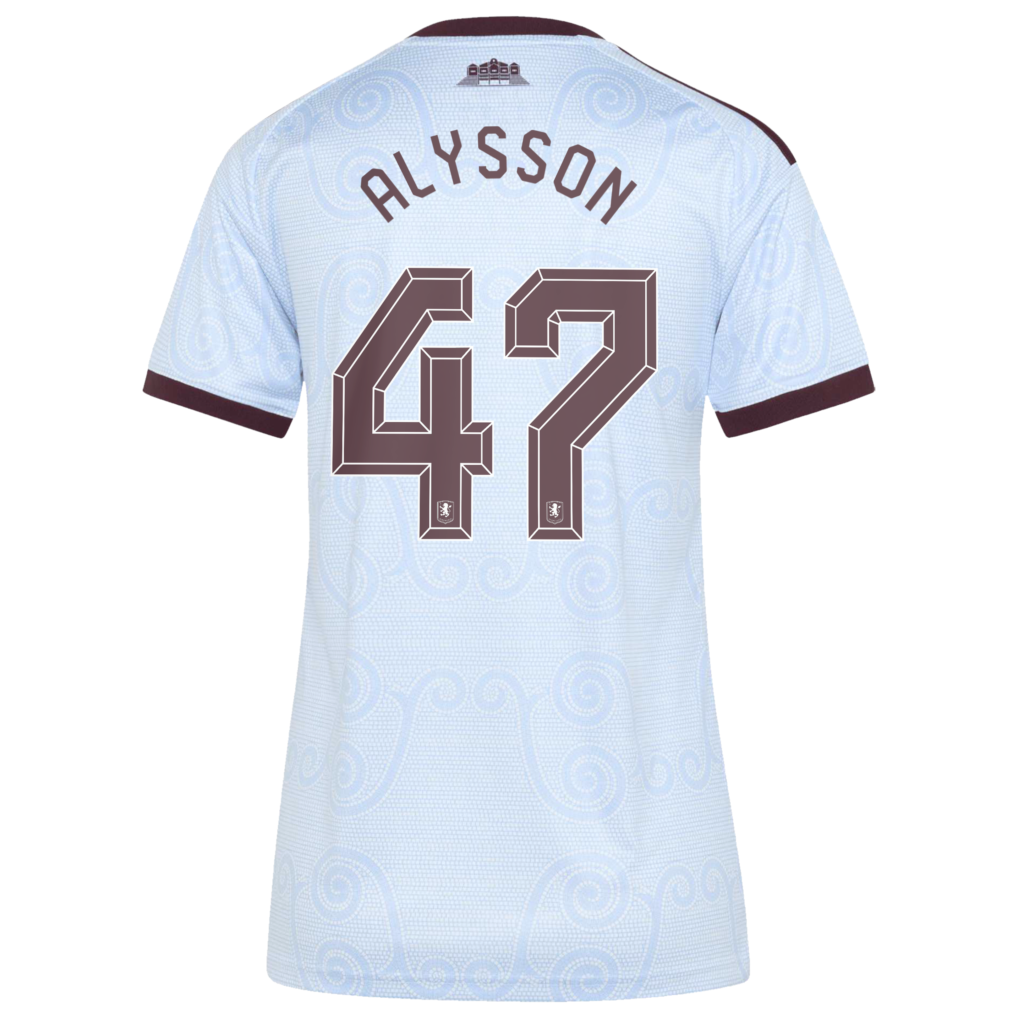 Aston Villa adidas Third Shirt 2026-27 - Womens with Alysson 47 Cup printing, , rebel_hi-res