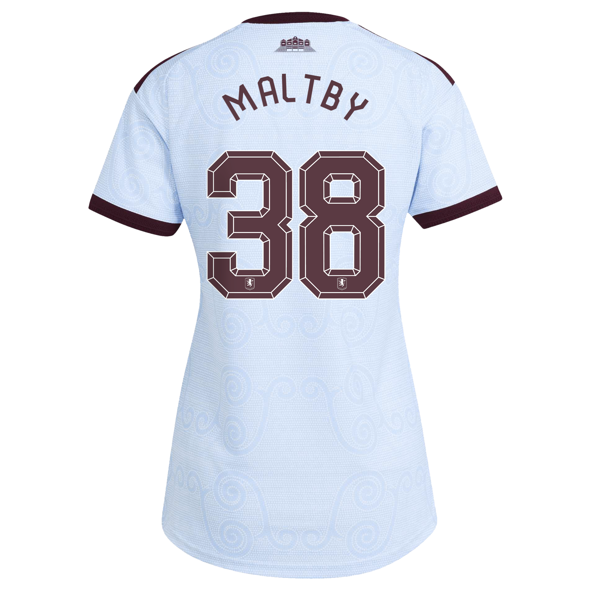 Aston Villa adidas Third Authentic Shirt 2026-27 - Womens with Maltby 38 Cup printing, , rebel_hi-res