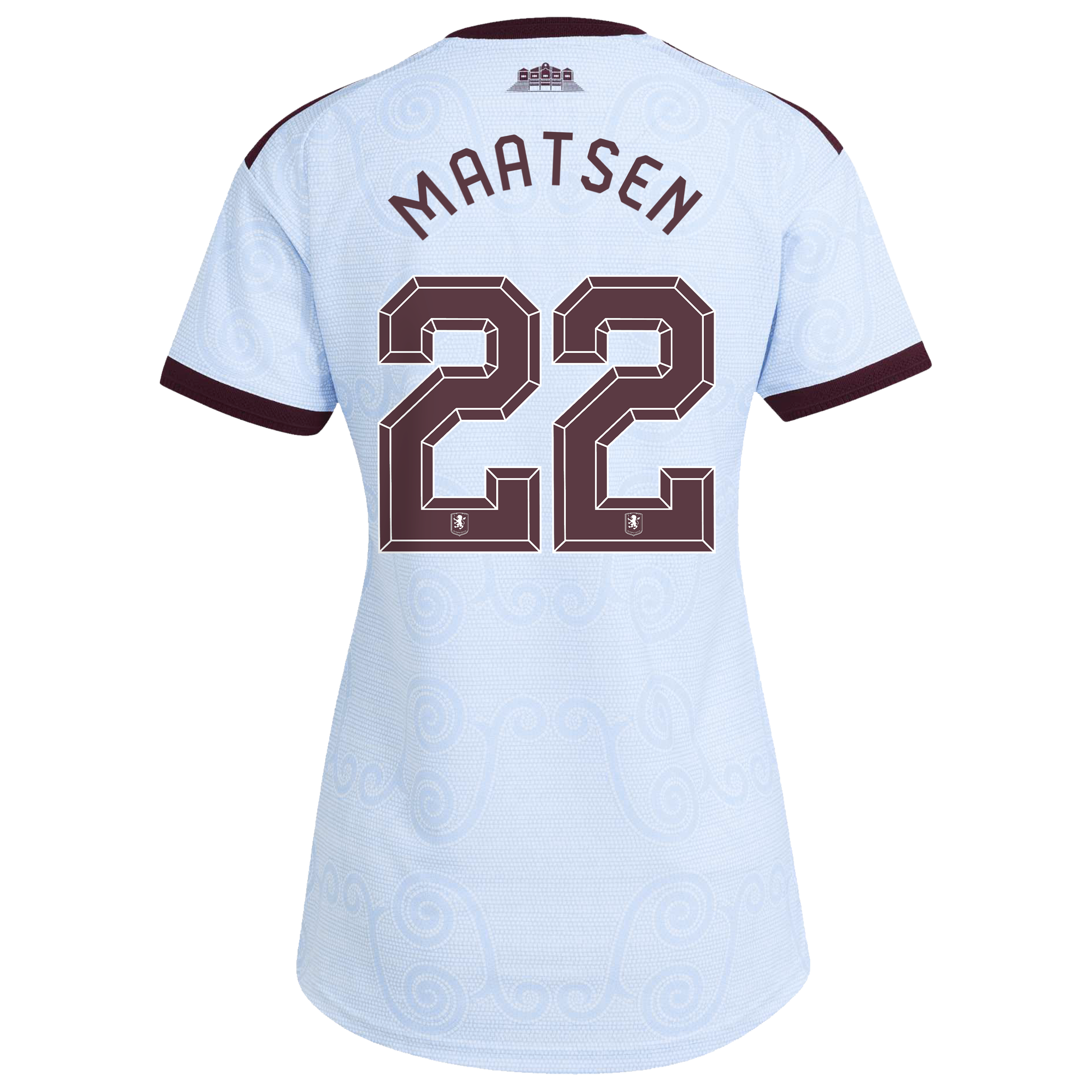Aston Villa adidas Third Authentic Shirt 2026-27 - Womens with Maatsen 22 Cup printing, , rebel_hi-res