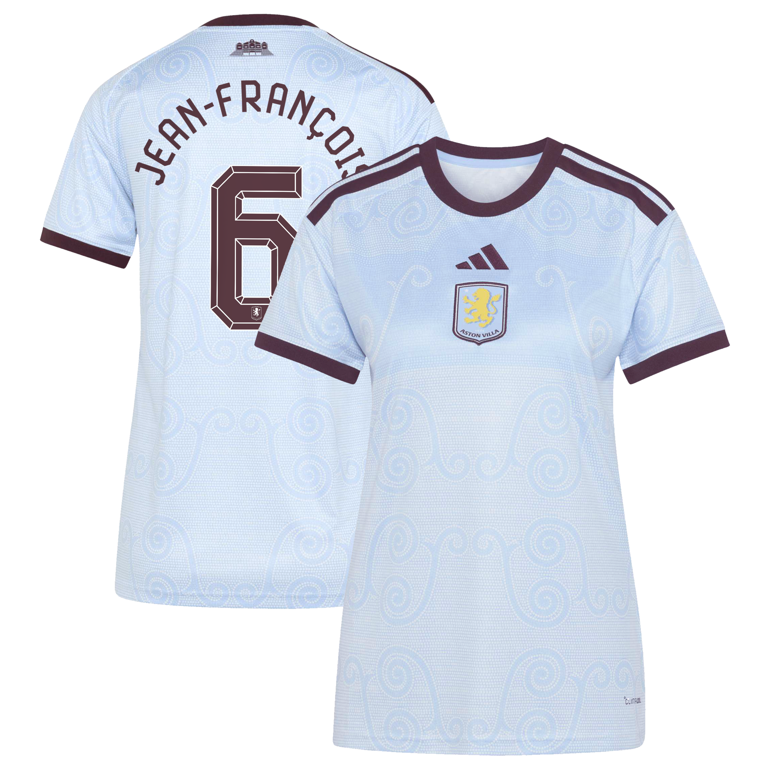 Aston Villa adidas Third Shirt 2026-27 - Womens with Jean-Fran&ccedil;ois 6 Cup printing, , rebel_hi-res