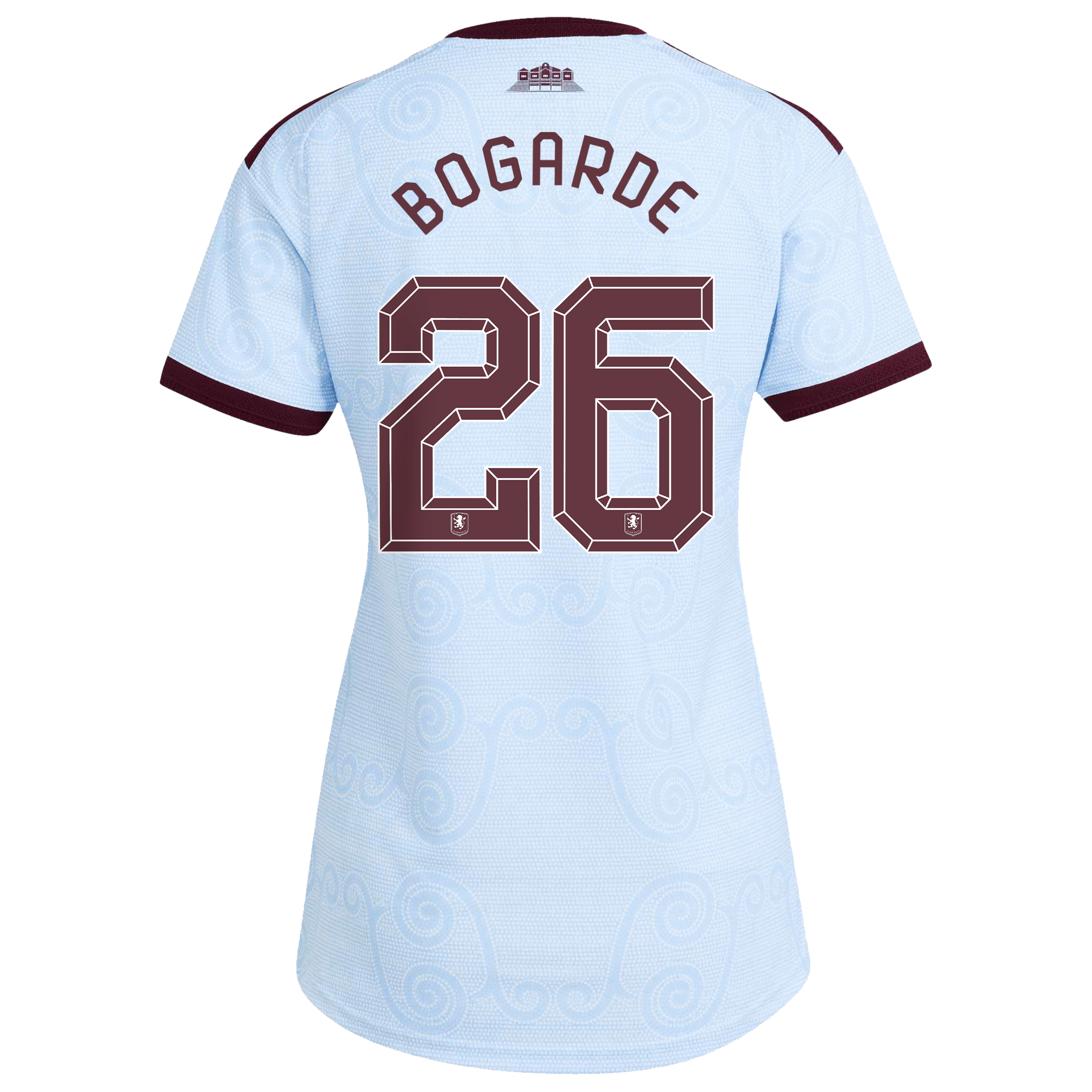 Aston Villa adidas Third Authentic Shirt 2026-27 - Womens with Bogarde 26 Cup printing, , rebel_hi-res