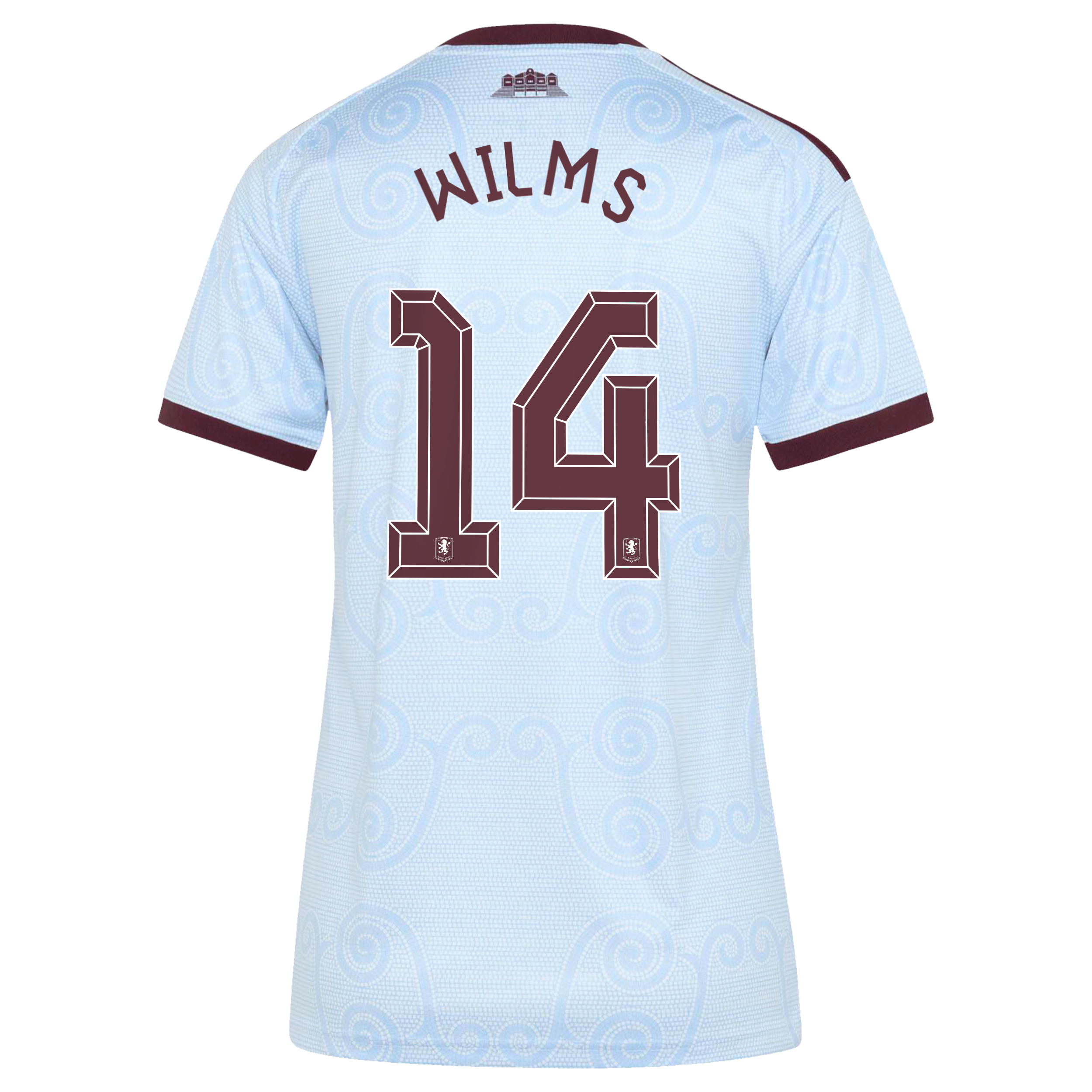 Aston Villa adidas Third Shirt 2026-27 - Womens with Wilms 14 Cup printing, , rebel_hi-res