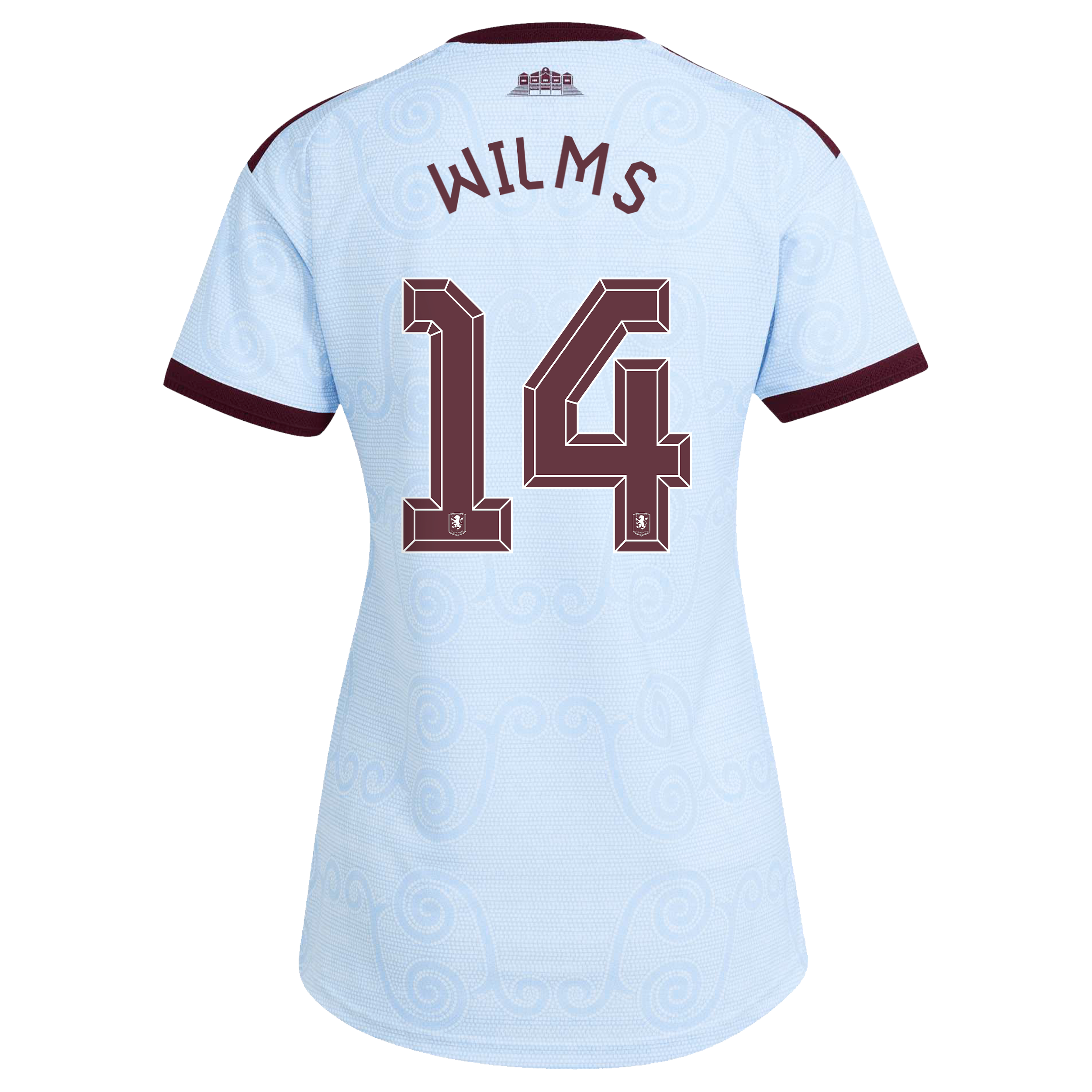 Aston Villa adidas Third Authentic Shirt 2026-27 - Womens with Wilms 14 Cup printing, , rebel_hi-res