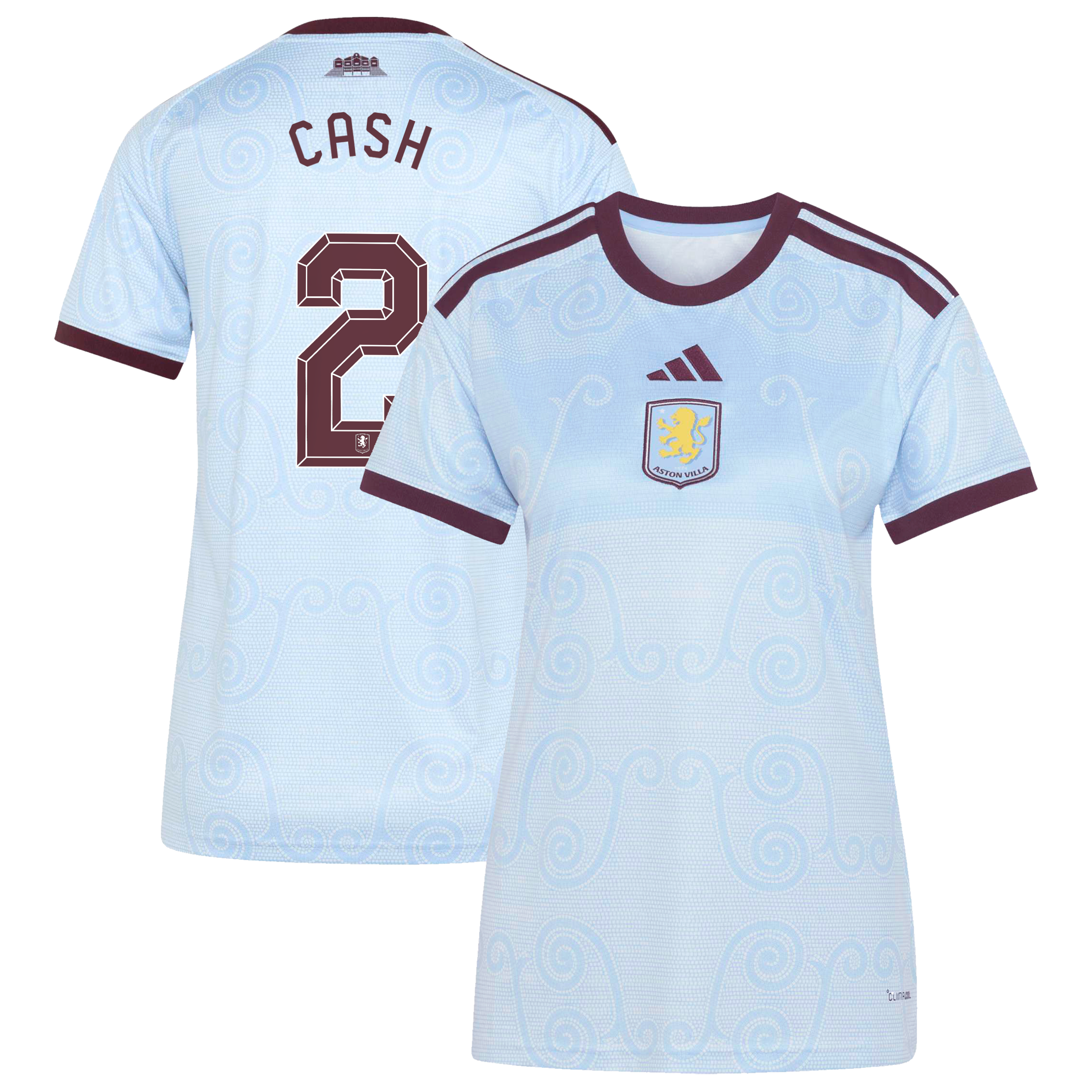 Aston Villa adidas Third Shirt 2026-27 - Womens with Cash 2 Cup printing, , rebel_hi-res