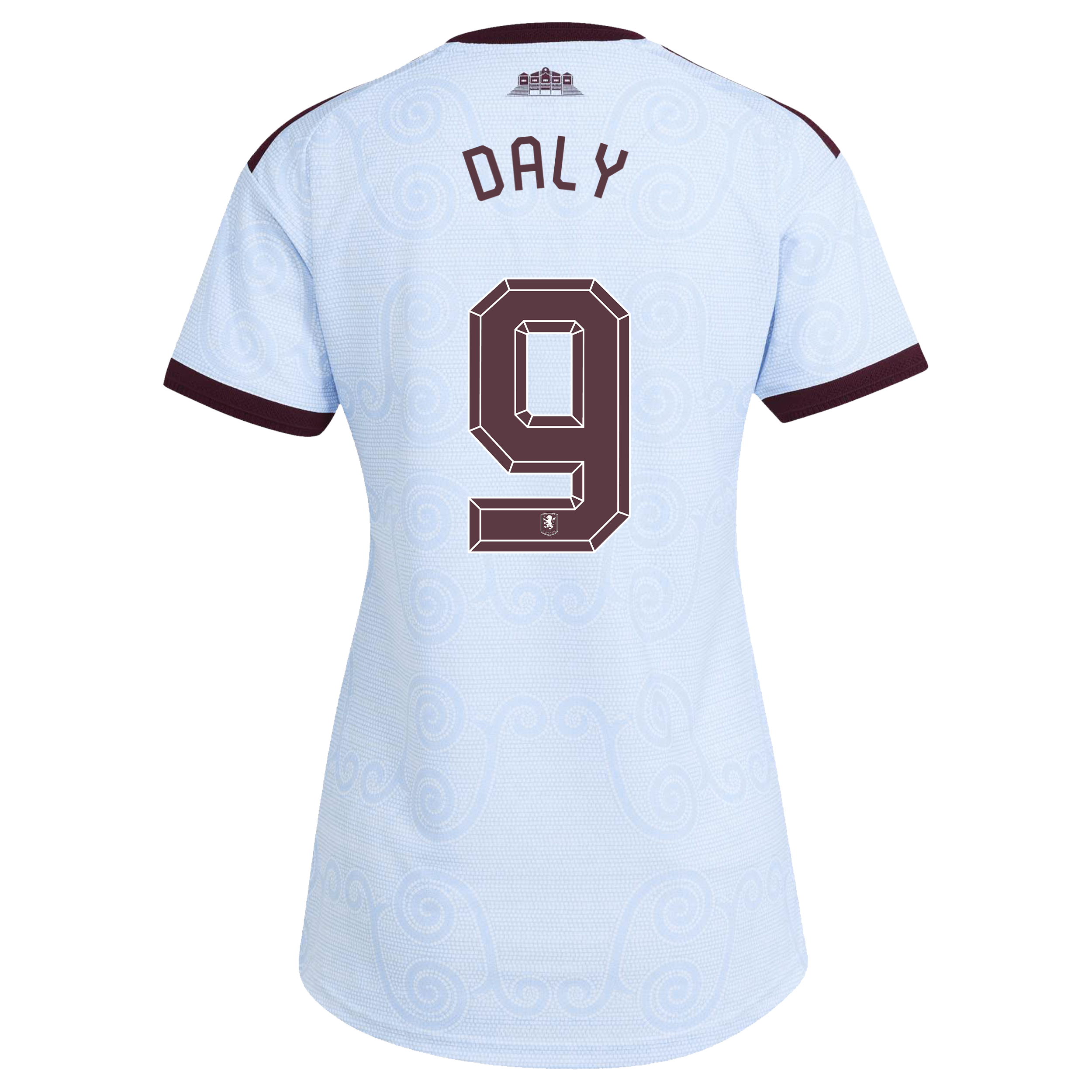 Aston Villa adidas Third Authentic Shirt 2026-27 - Womens with Daly 9 Cup printing, , rebel_hi-res