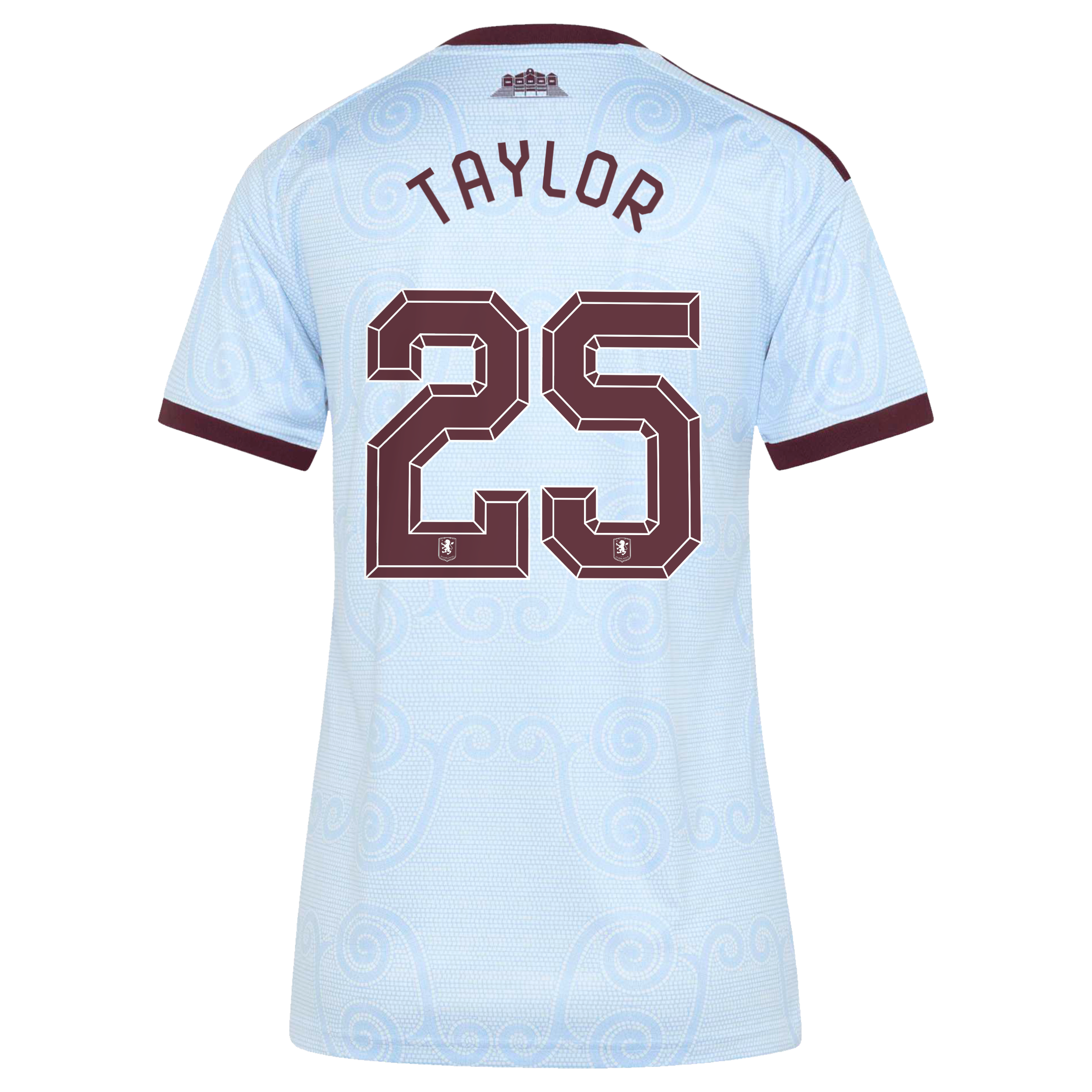 Aston Villa adidas Third Shirt 2026-27 - Womens with Taylor 25 Cup printing, , rebel_hi-res