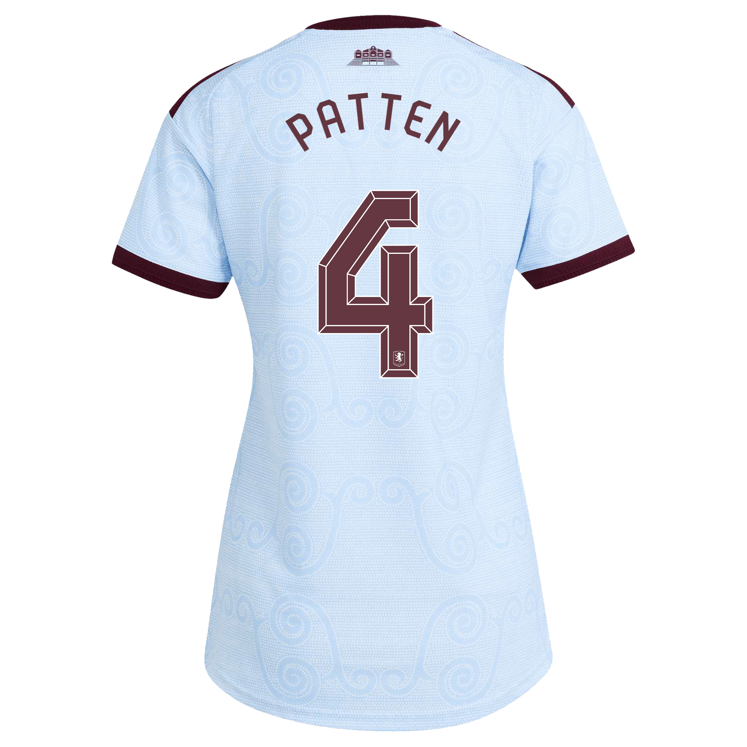 Aston Villa adidas Third Authentic Shirt 2026-27 - Womens with Patten 4 Cup printing, , rebel_hi-res