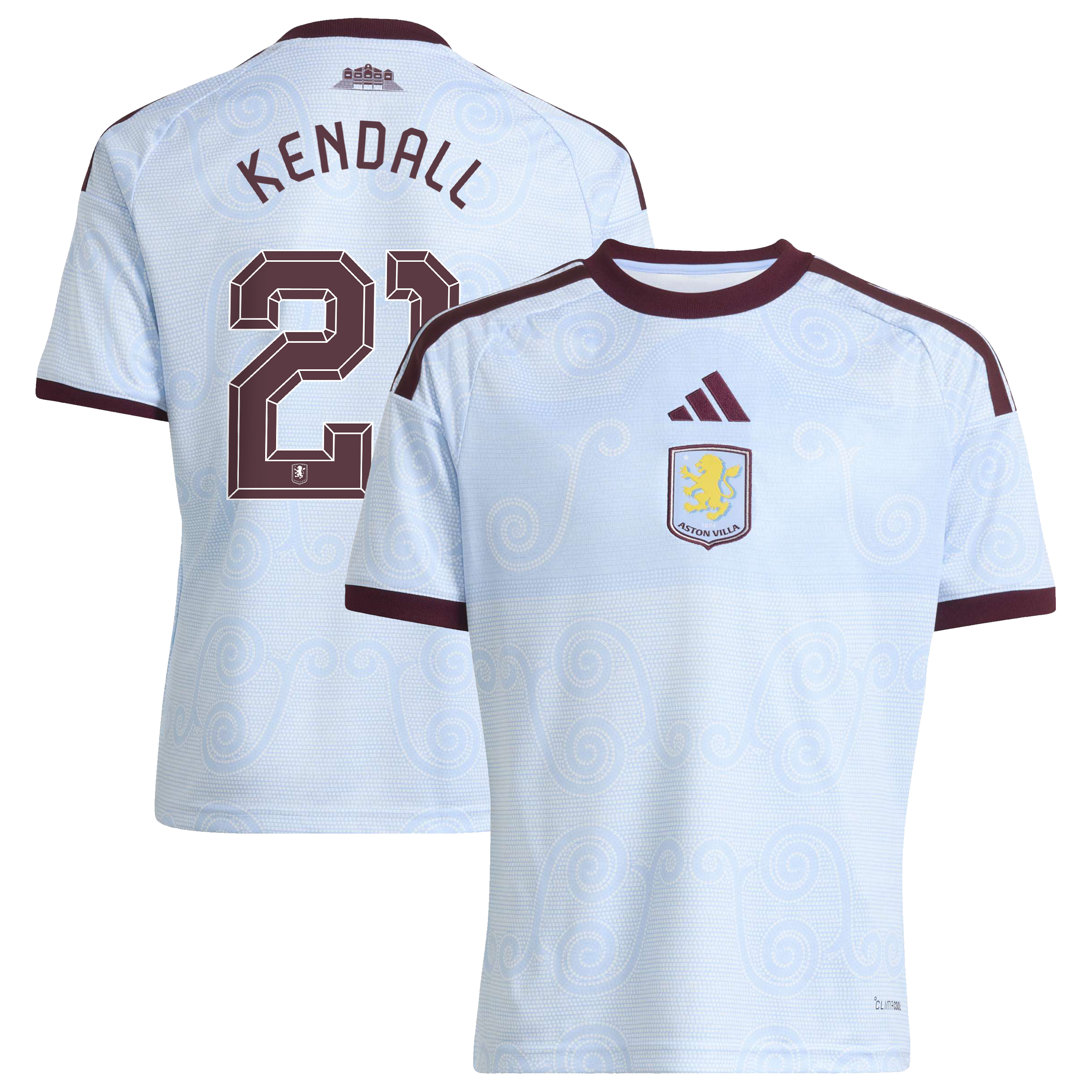 Aston Villa adidas Third Shirt 2026-27 - Kids with Kendall 21 Cup printing, , rebel_hi-res